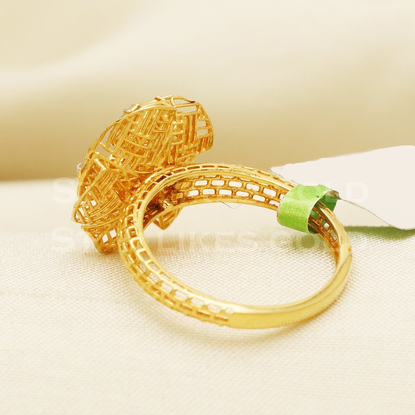 22 karat 22k gold Filigree Ring Jewelry, PR1041