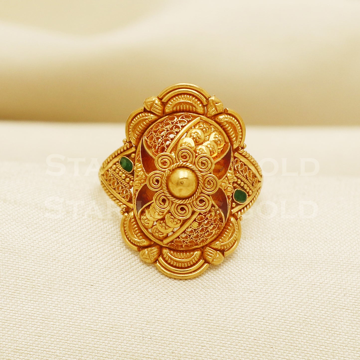 22 karat 22k Gold Handmade Ring Jewelry, PR1045