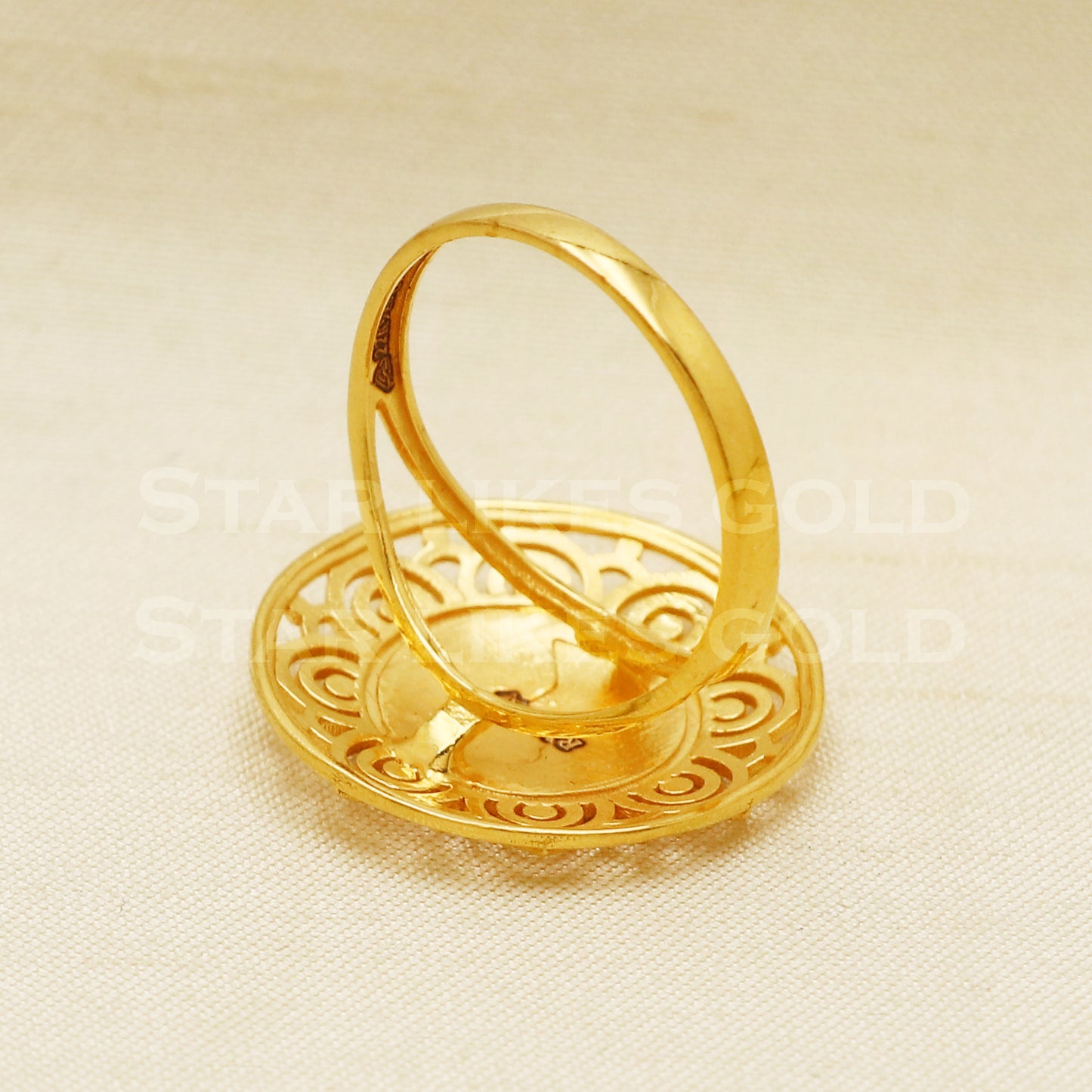 Queen 22 karat 22k Gold Handmade Ring Jewelry, PR1046