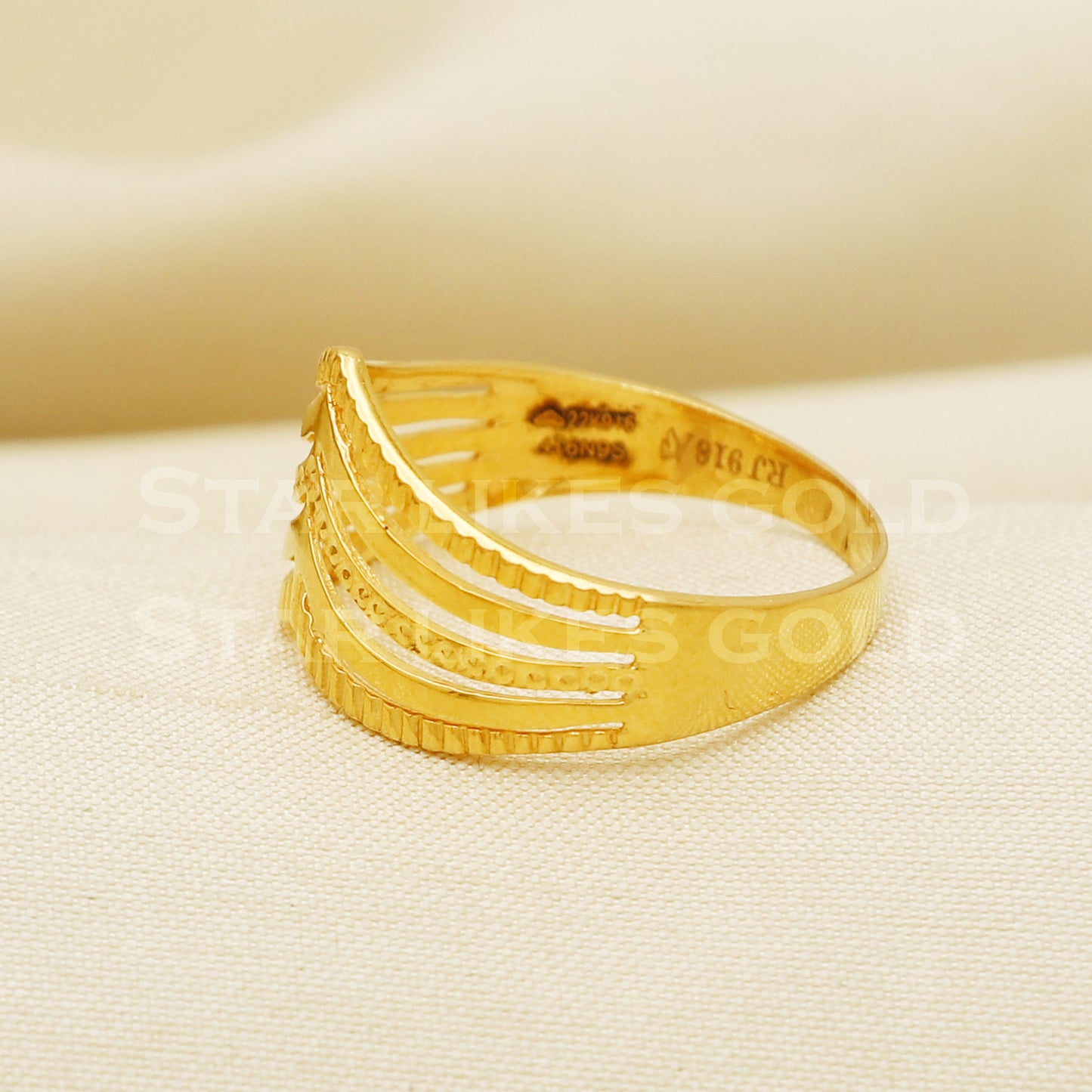 22 karat 22k Gold Handmade Ring Jewelry, PR1055