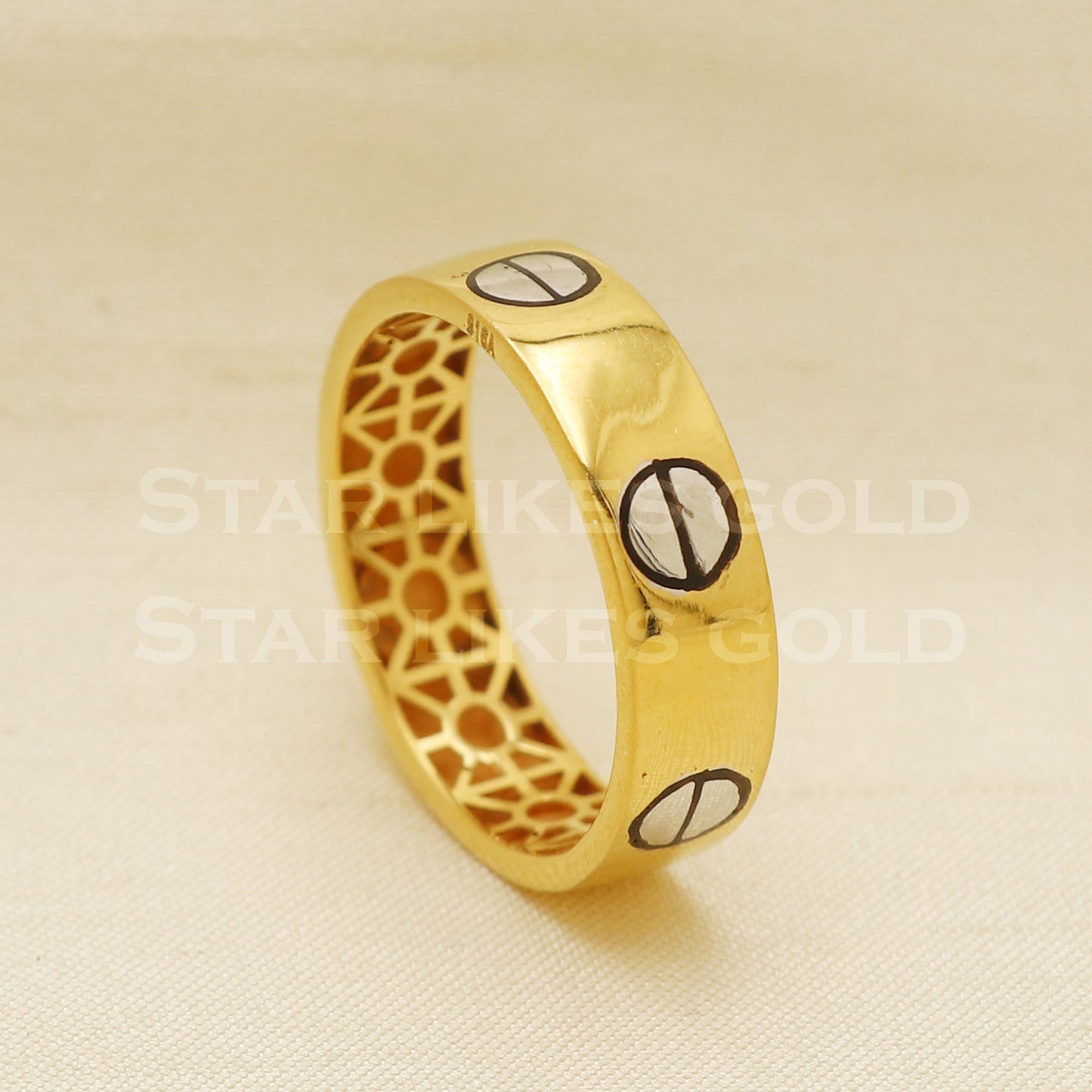 22 karat 22k Gold Handmade Band Ring Jewelry, PR1068