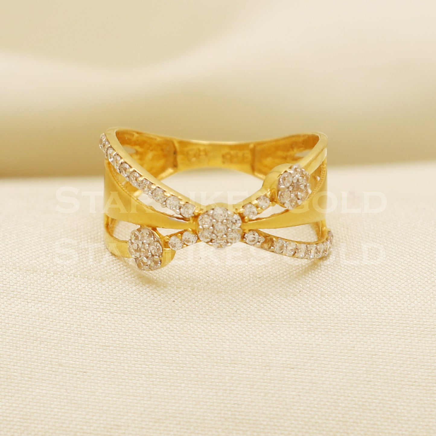 Stunning 22 karat 22k Gold Ring Jewelry, PR1078