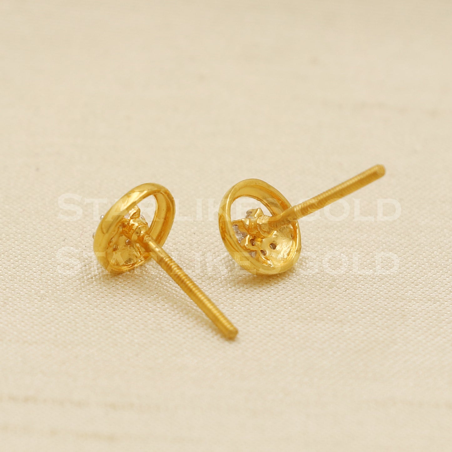 Stunning 22k 22 karat gold dangle earrings jewelry, PR1149