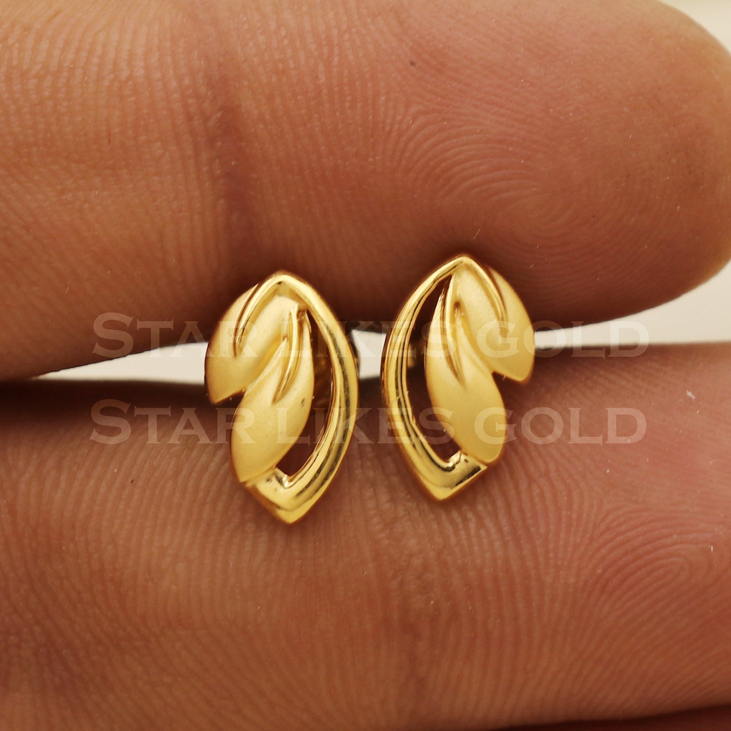 Stunning 22k 22 karat gold dangle earrings jewelry, PR1150
