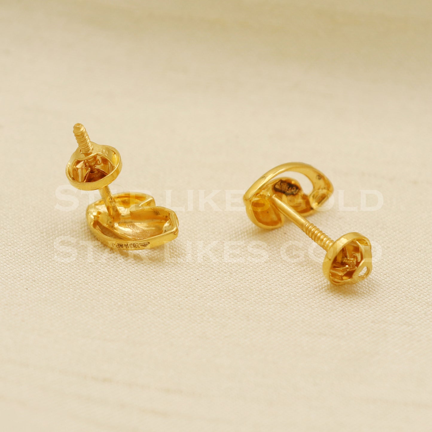 Stunning 22k 22 karat gold dangle earrings jewelry, PR1150