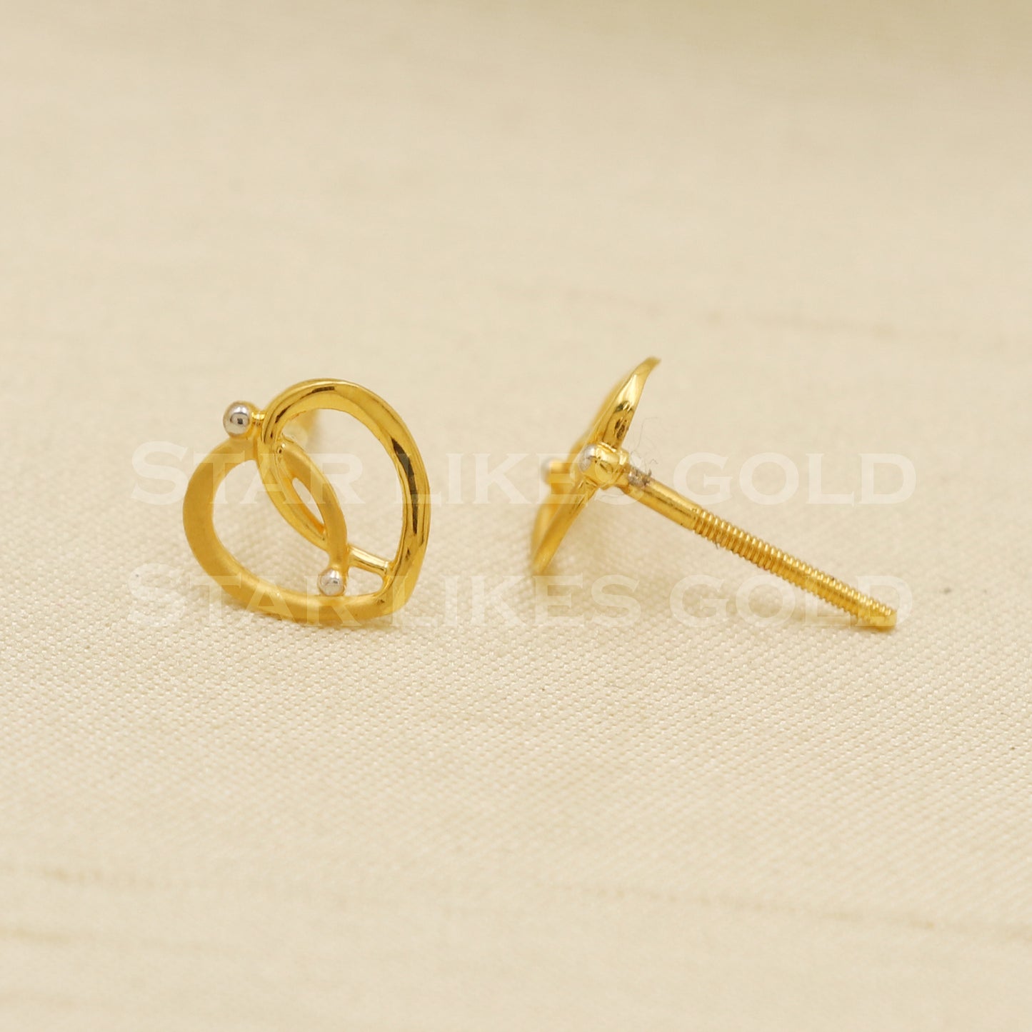Stunning 22k 22 karat gold dangle earrings jewelry, PR1151