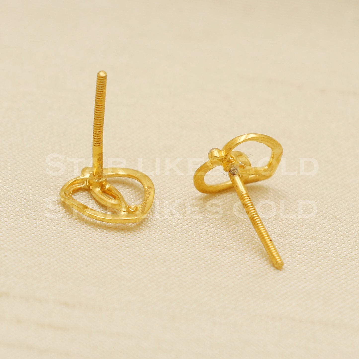 Stunning 22k 22 karat gold dangle earrings jewelry, PR1151
