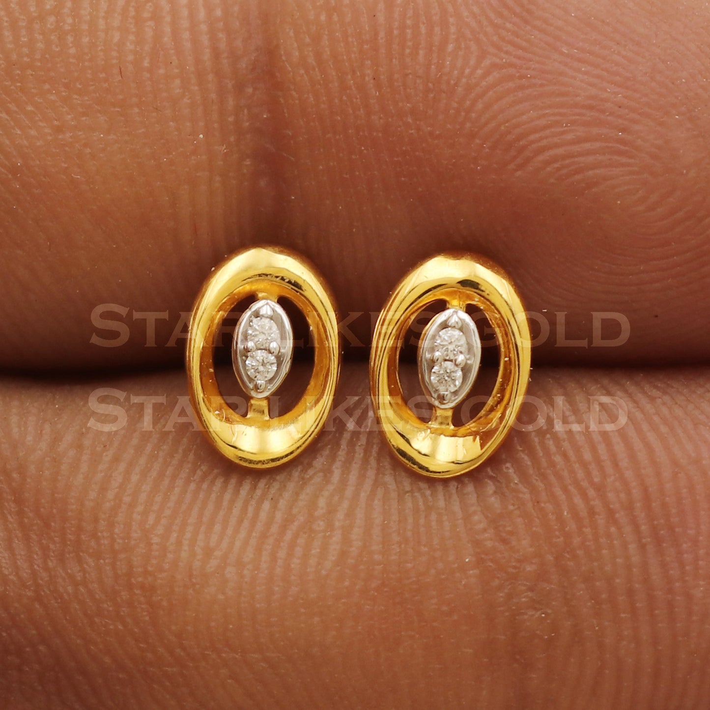 Stunning 22k 22 karat gold earrings jewelry, PR1152