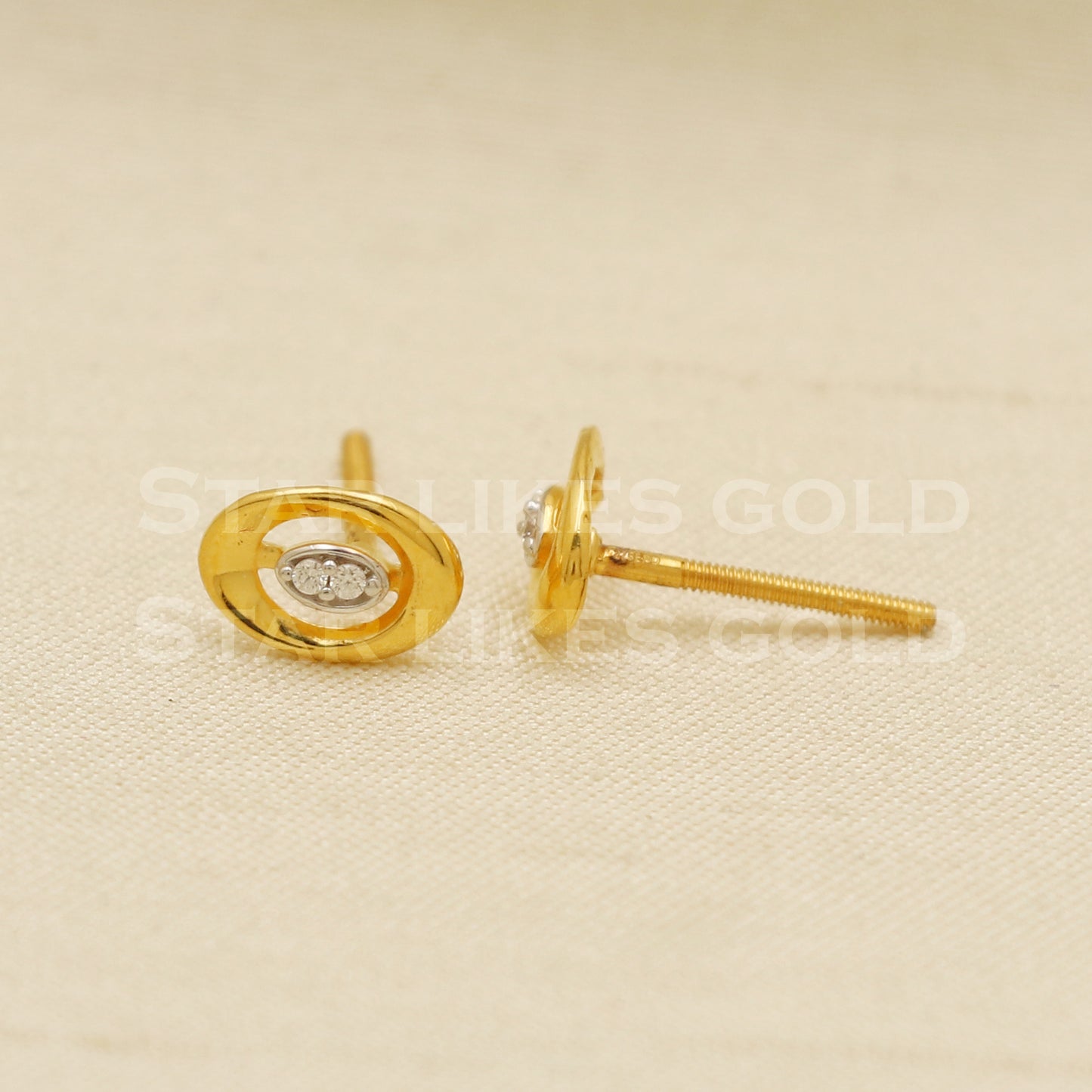 Stunning 22k 22 karat gold earrings jewelry, PR1152