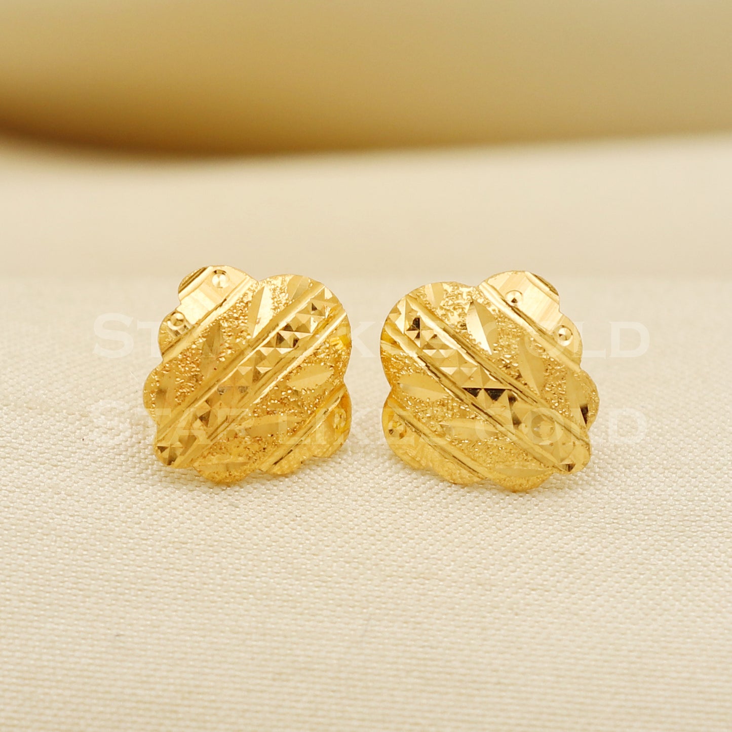 Stunning 22k 22 karat gold earrings jewelry, PR1153