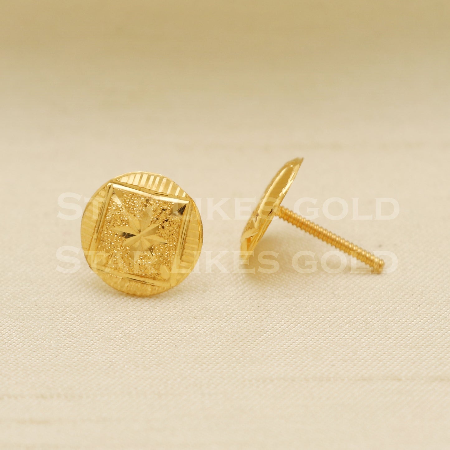 Stunning 22k 22 karat gold earrings jewelry, PR1156
