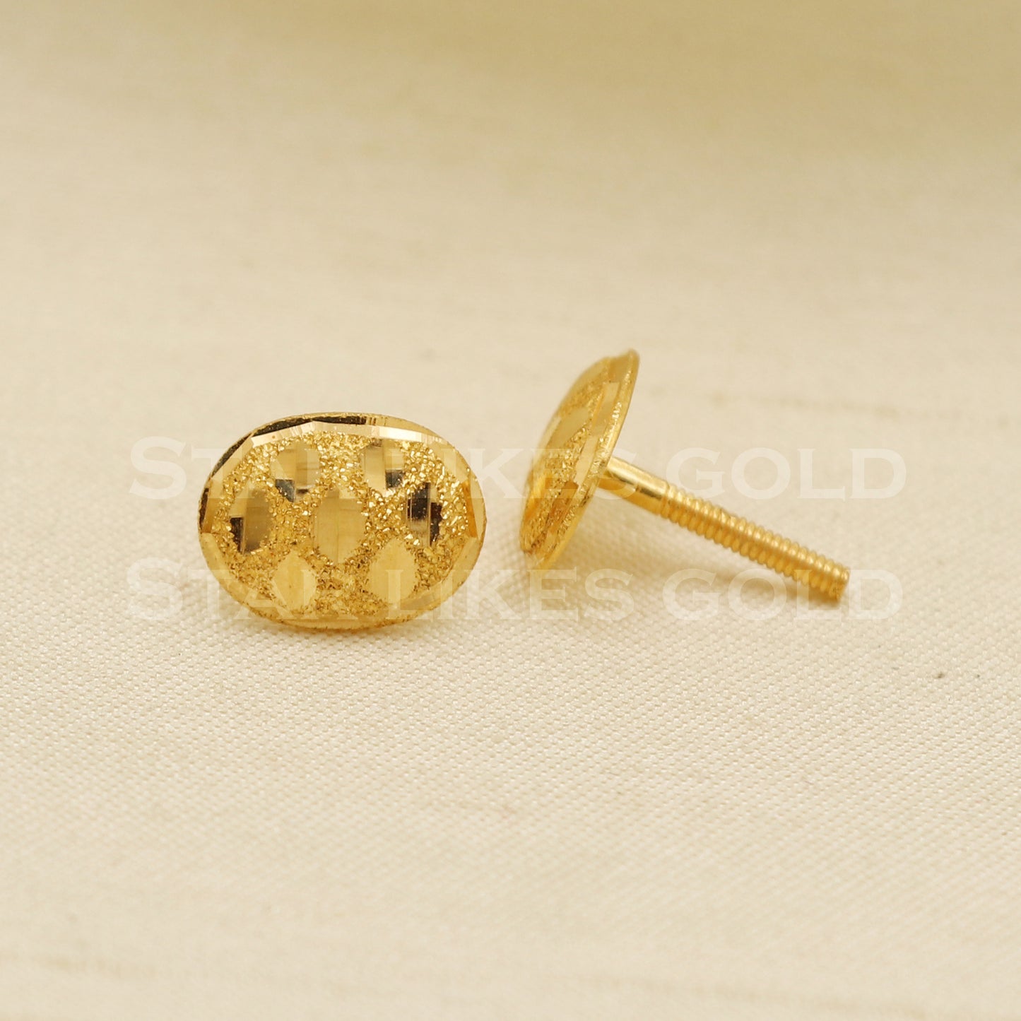 Stunning 22k 22 karat gold earrings jewelry, PR1157