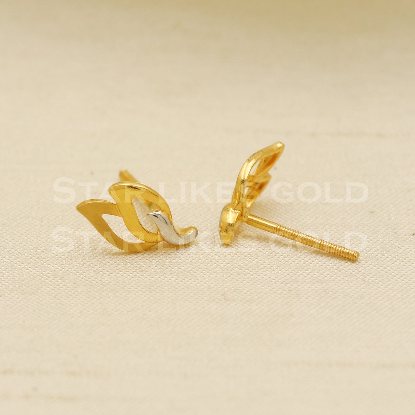 Stunning 22k 22 karat gold earrings jewelry, PR1158