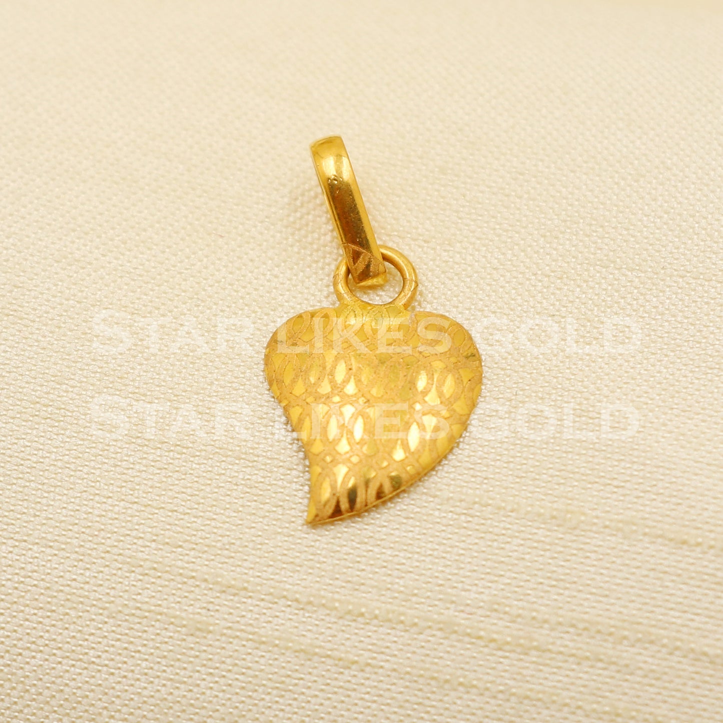 22k Yellow Gold Handmade Charms Pendant light weight Jewelry, PR1160