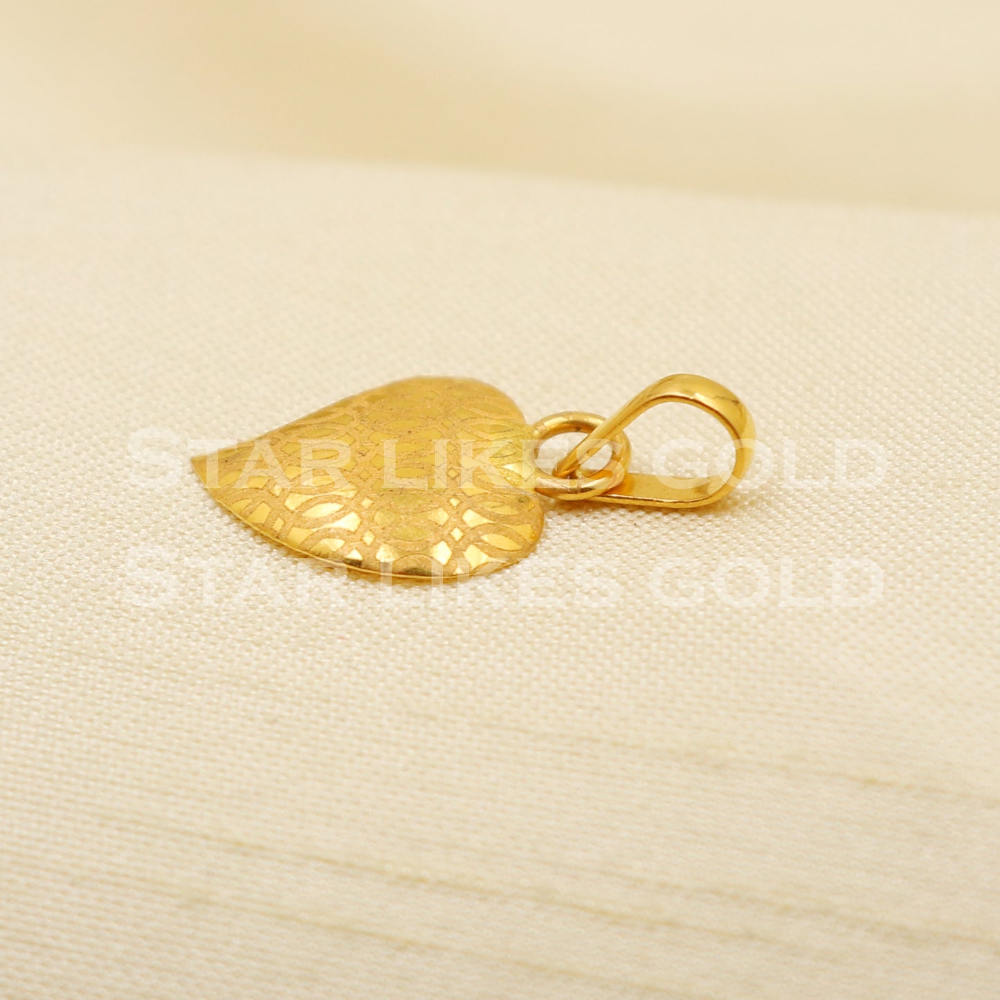 22k Yellow Gold Handmade Charms Pendant light weight Jewelry, PR1160