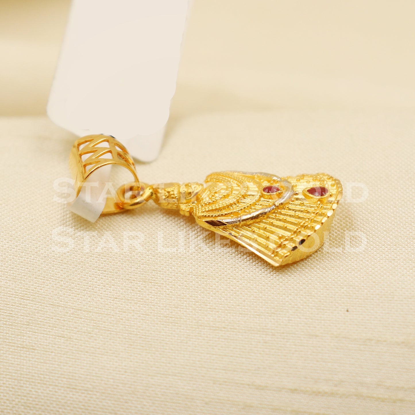 Khatu Shyam 22k Yellow Gold Handmade Pendant Jewelry, PR1167