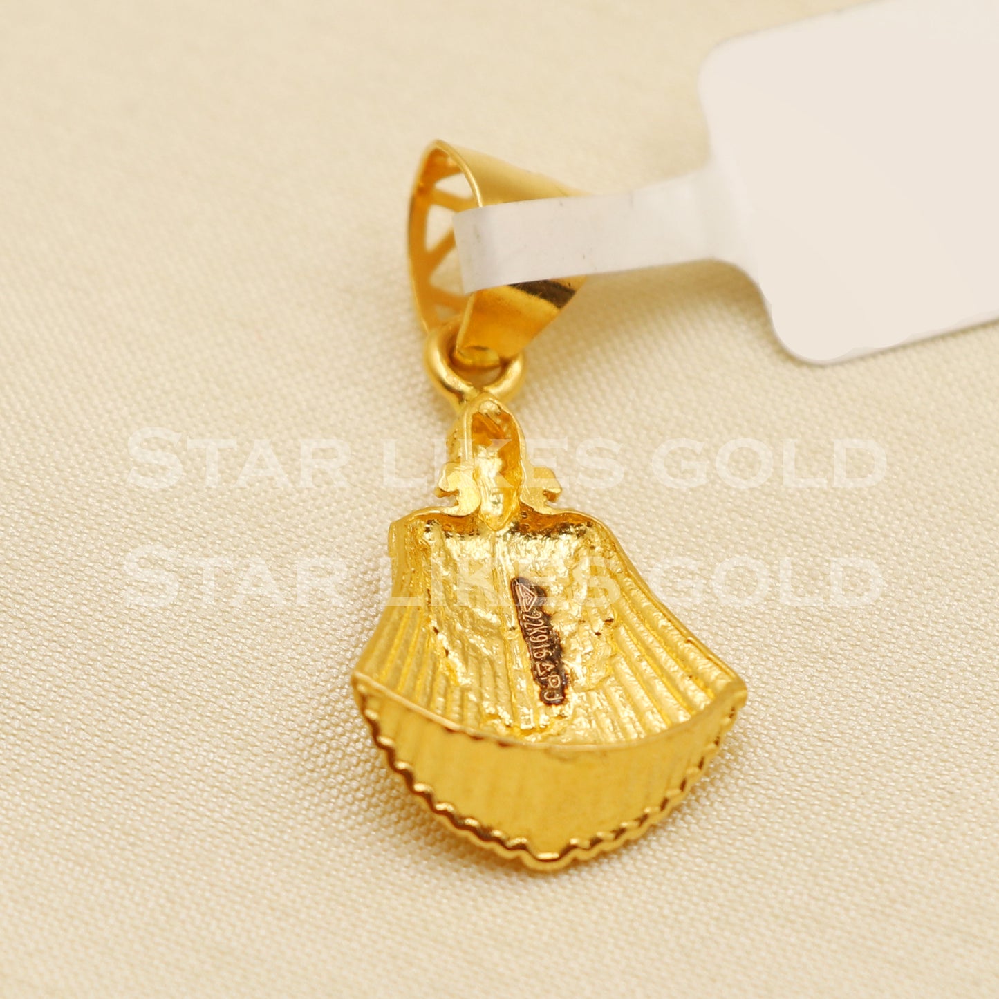 Khatu Shyam 22k Yellow Gold Handmade Pendant Jewelry, PR1167