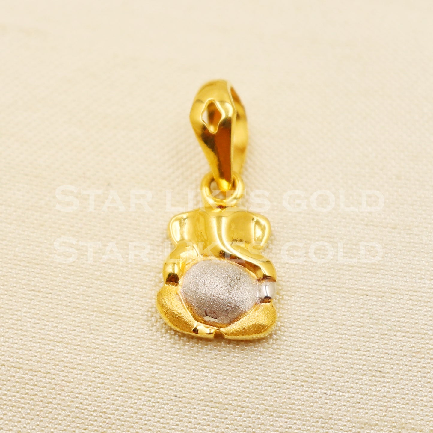 Ganeshji 22k Yellow Gold Handmade Pendant Jewelry, PR1184
