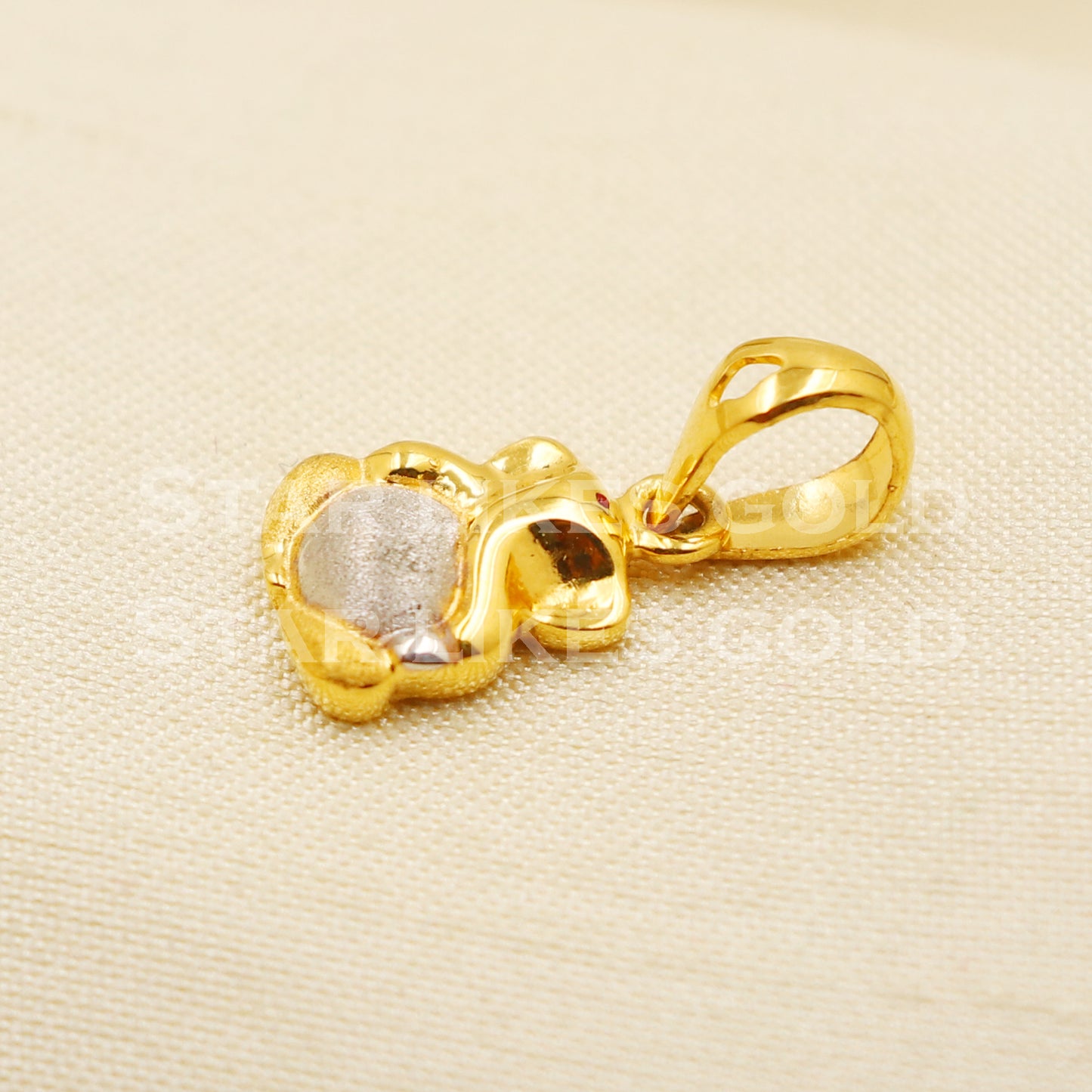 Ganeshji 22k Yellow Gold Handmade Pendant Jewelry, PR1184