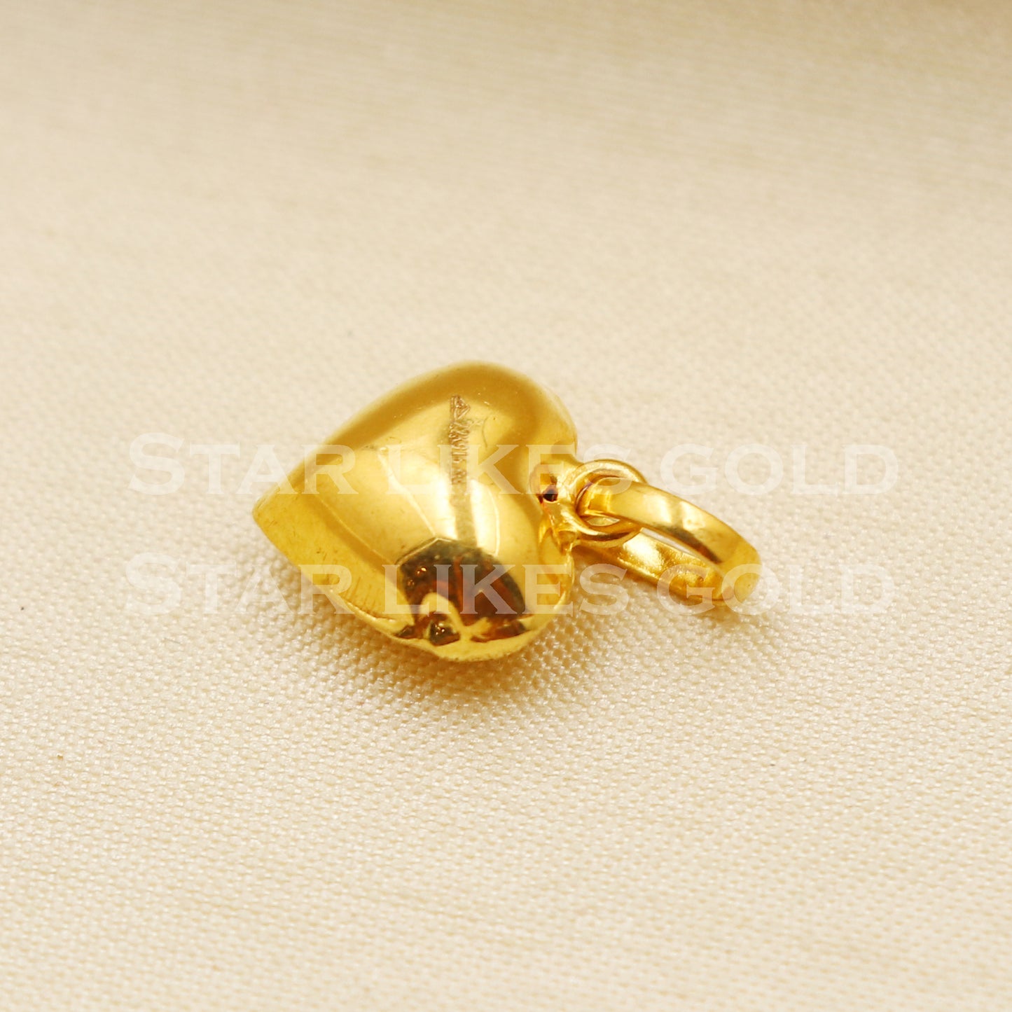 Heart 22k Yellow Gold Handmade Pendant Jewelry, PR1185