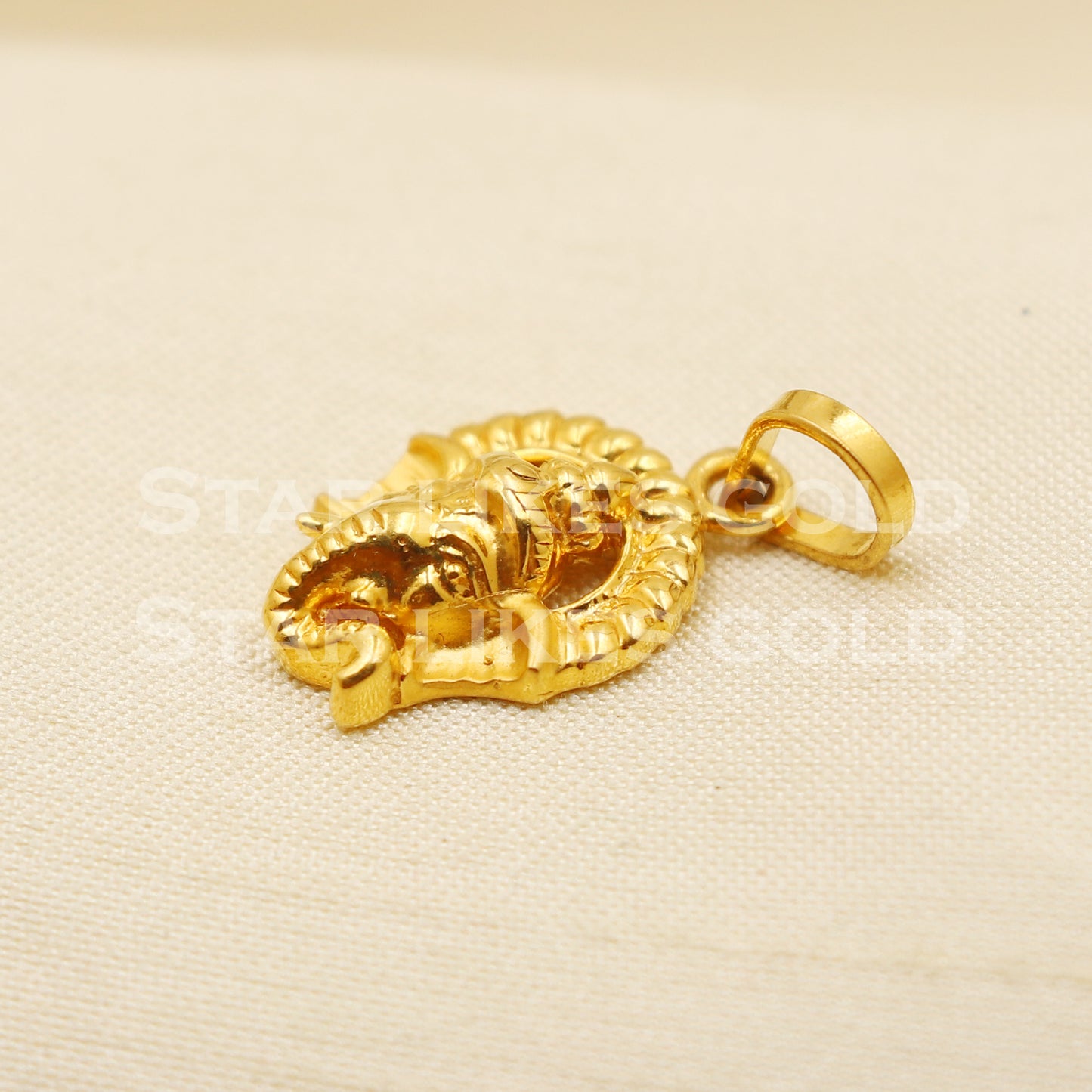 Ganeshji 22k Yellow Gold Handmade Pendant Jewelry, PR1186