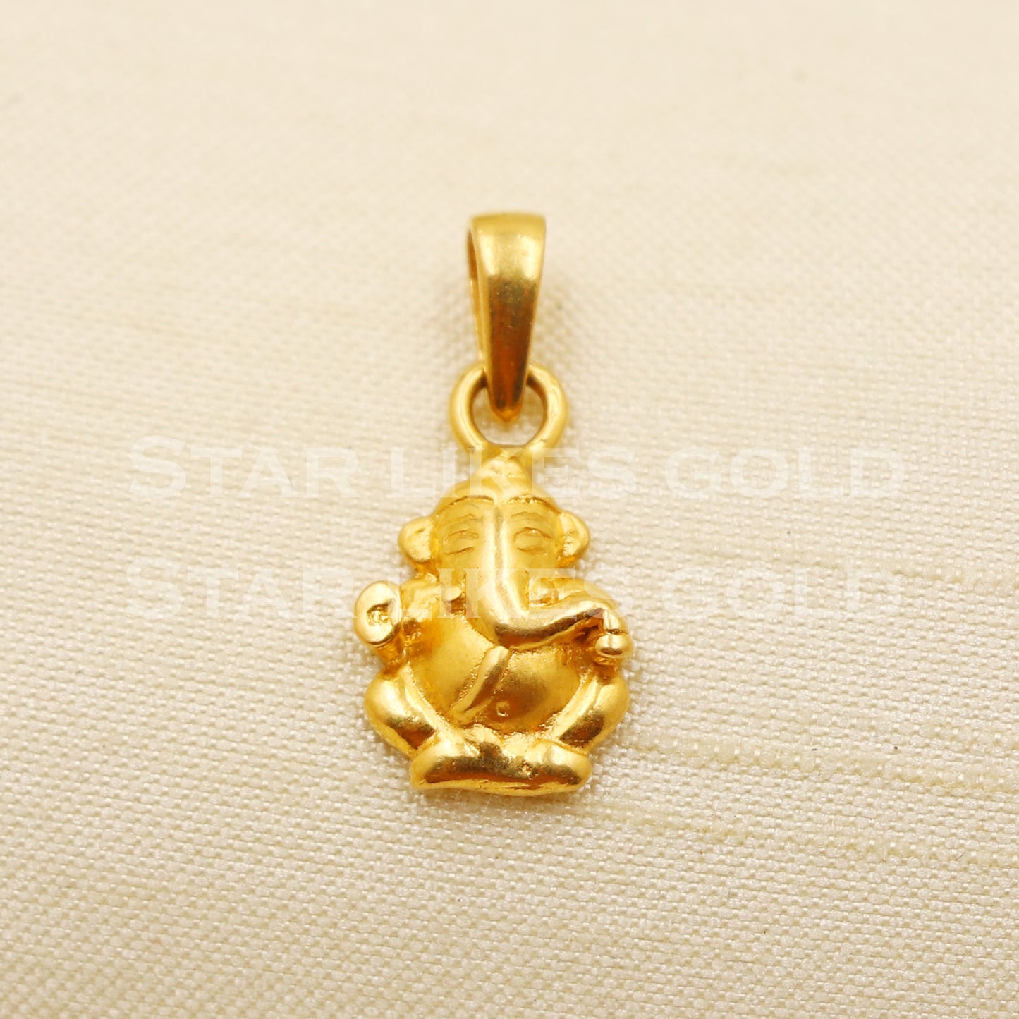 Ganeshji 22k Yellow Gold Handmade Pendant Jewelry, PR1194