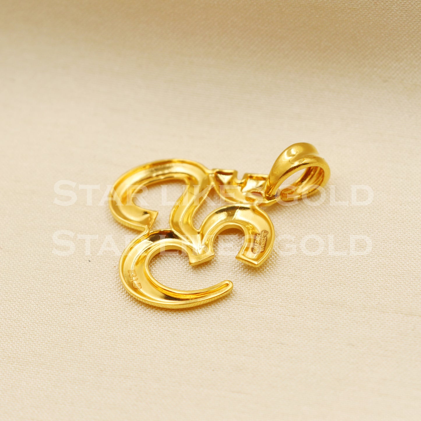 OM 22k Yellow Gold Handmade Pendant Jewelry, PR1195