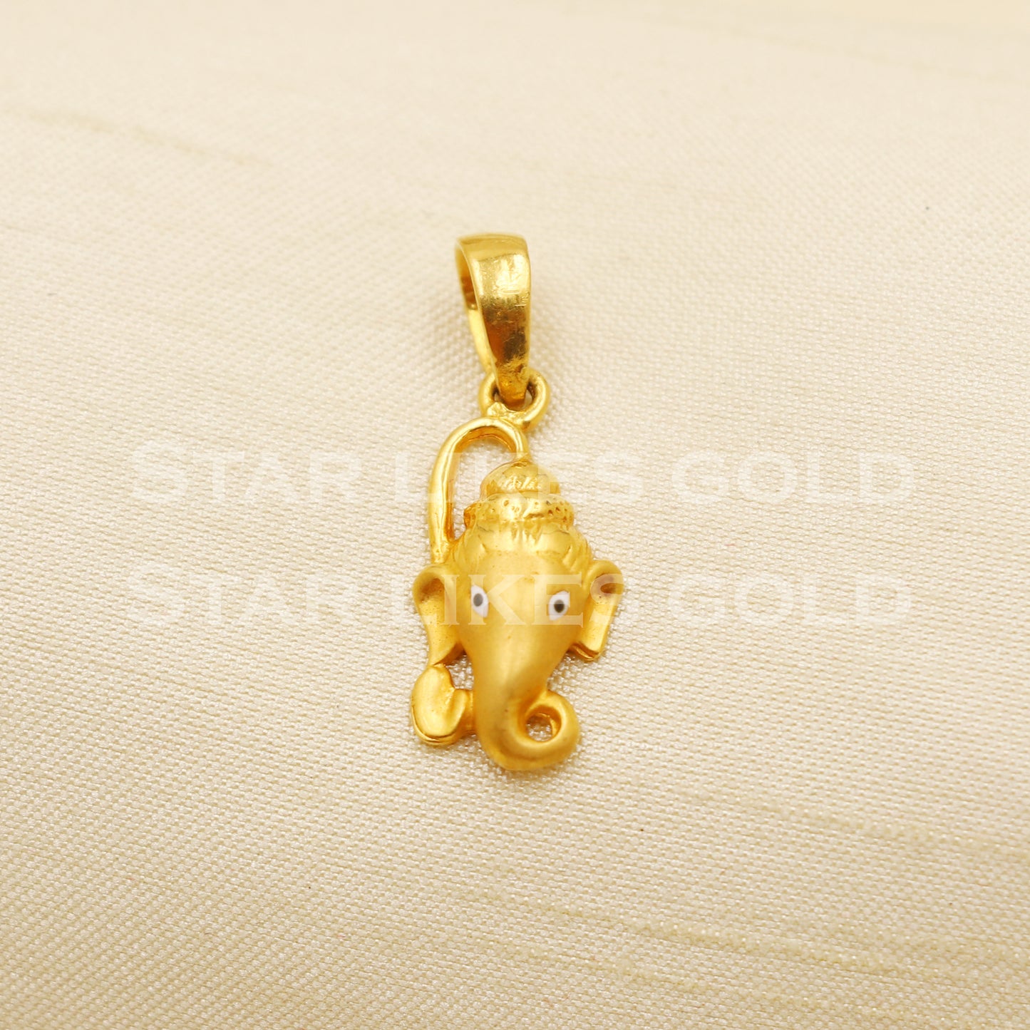 Ganeshji 22k Yellow Gold Handmade Charms Pendant light weight Jewelry, PR1214
