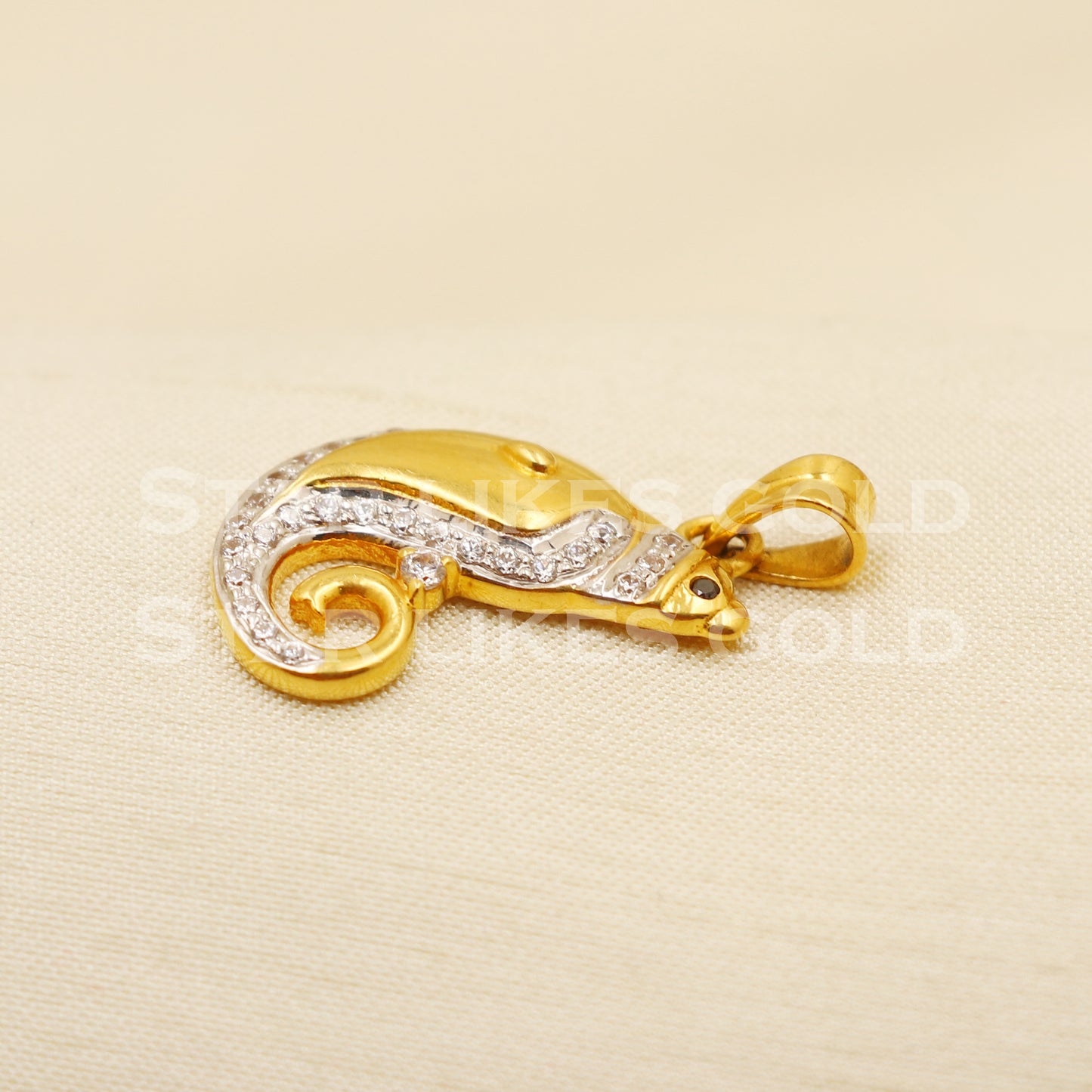 22k Yellow Gold Handmade Pendant Jewelry, PR1237