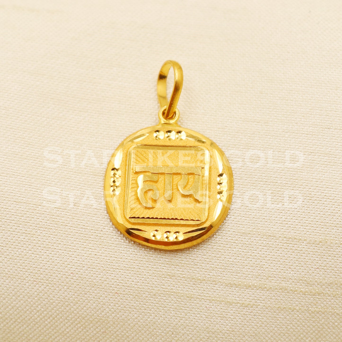 22k Yellow Gold Handmade Pendant Jewelry, PR1243