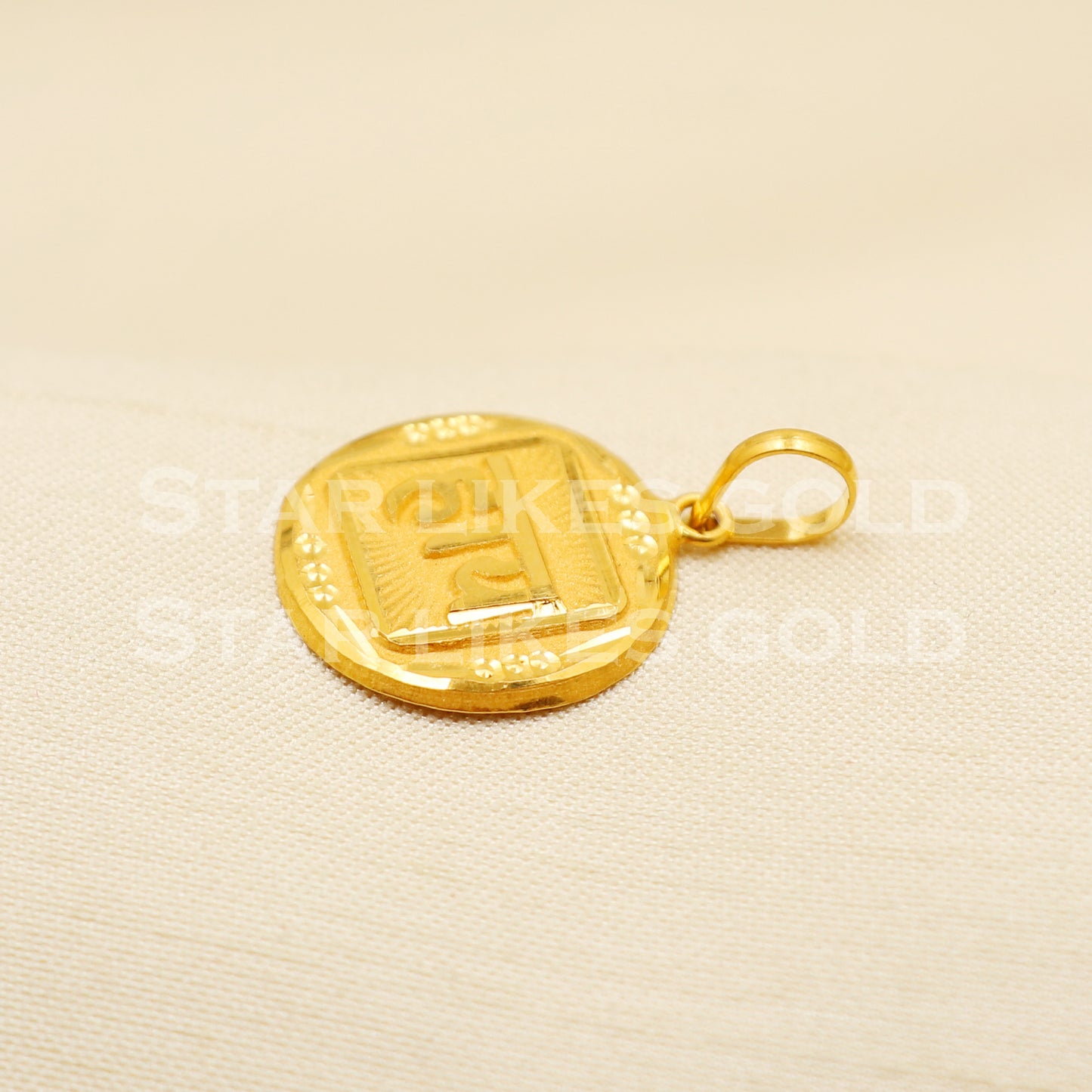 22k Yellow Gold Handmade Pendant Jewelry, PR1243