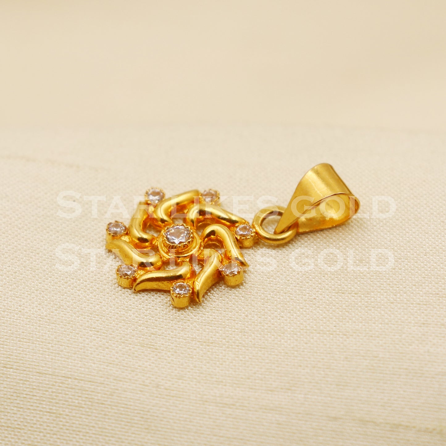 22k Yellow Gold Handmade Pendant Jewelry, PR1249