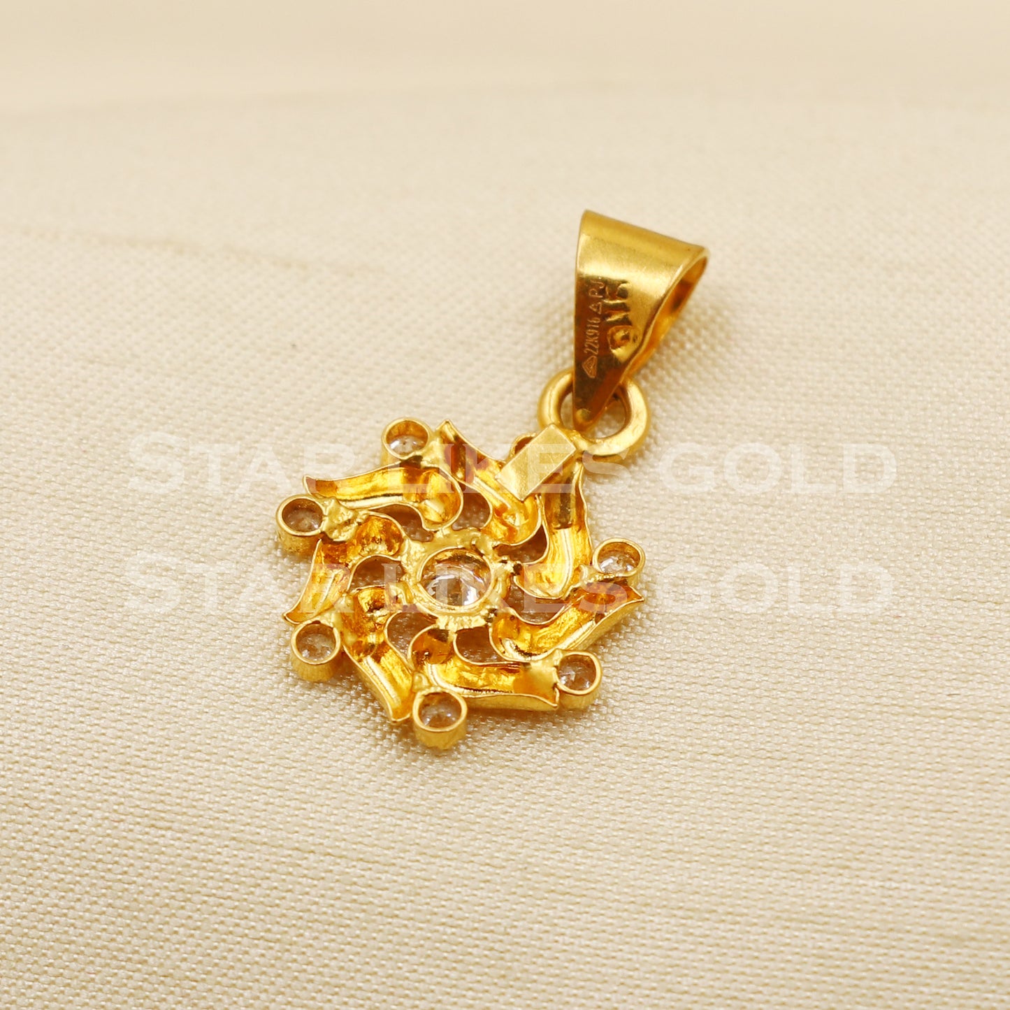 22k Yellow Gold Handmade Pendant Jewelry, PR1249