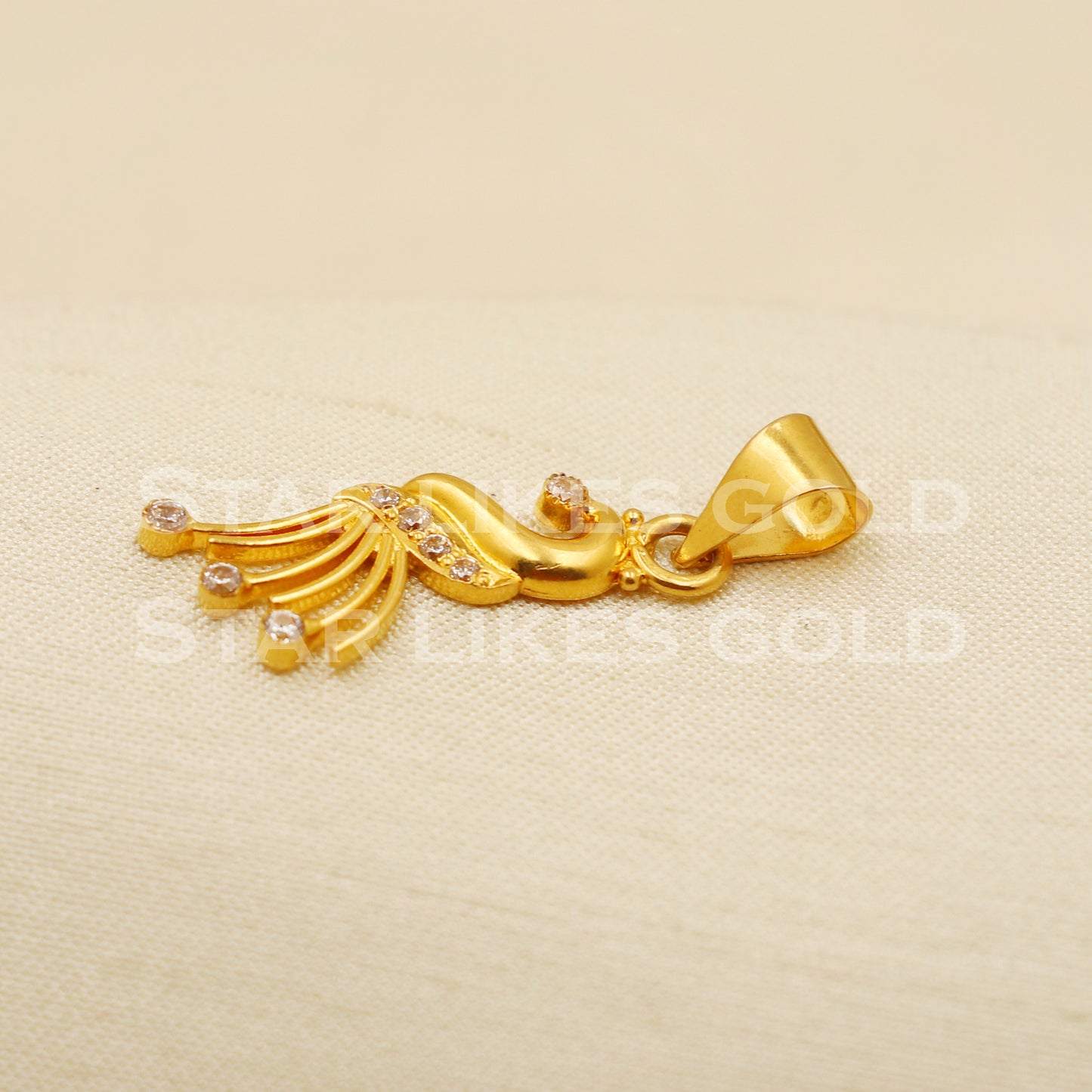 22k Yellow Gold Handmade Pendant Jewelry, PR1251