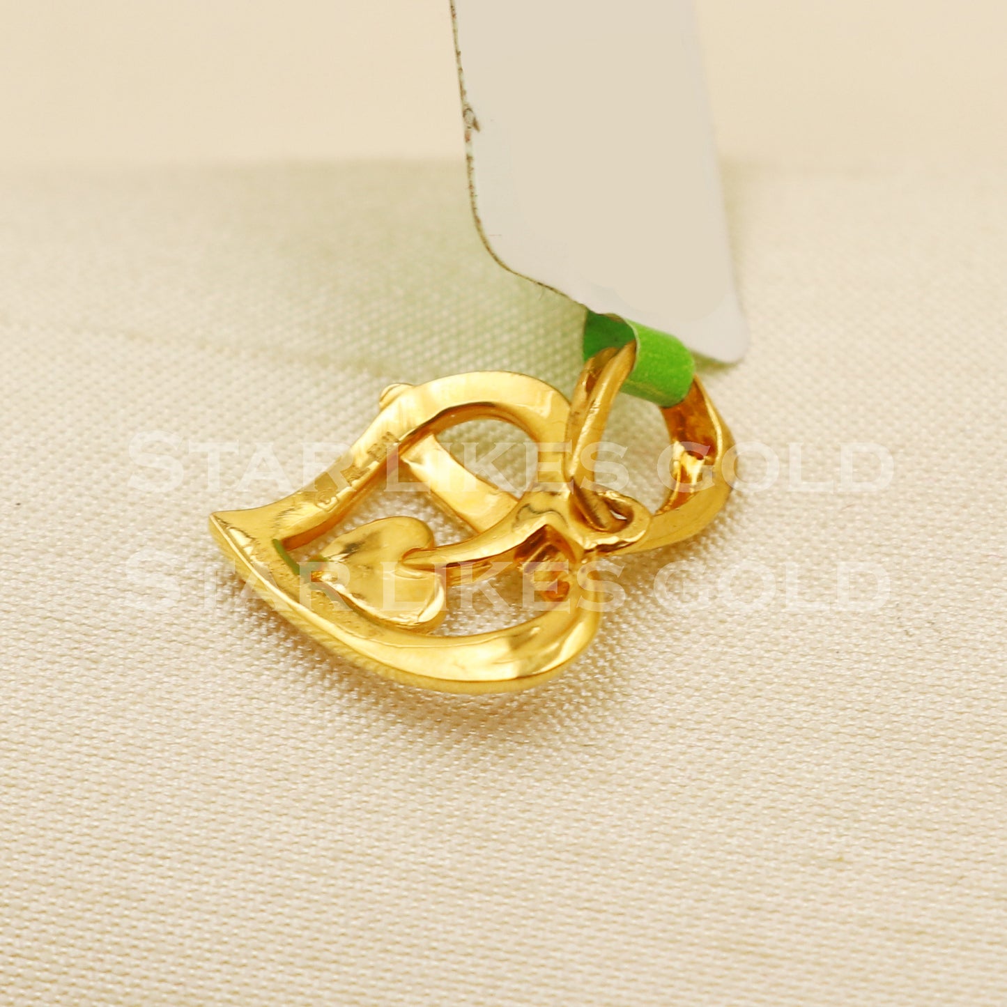Heart 22k Yellow Gold Handmade Pendant Jewelry, PR1255