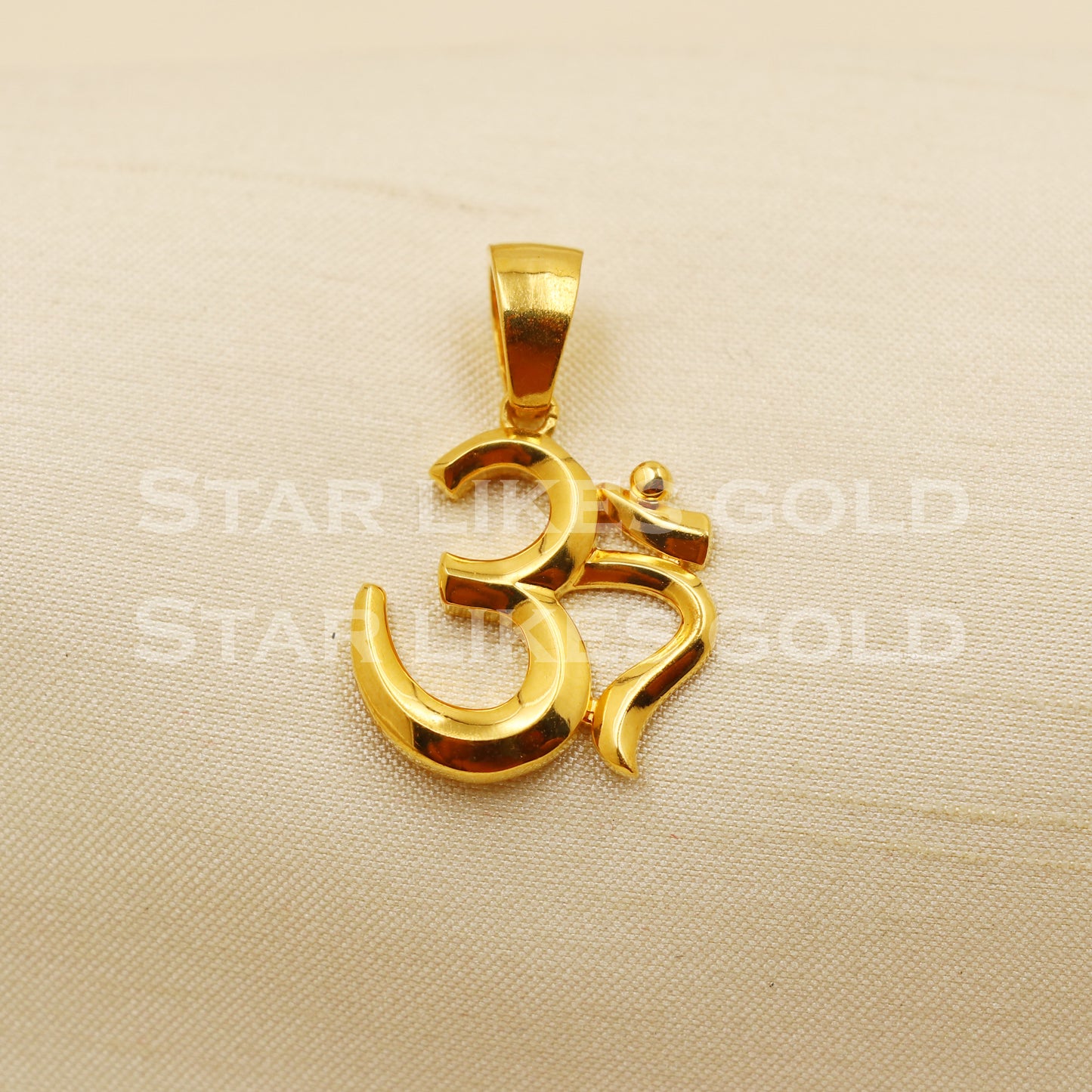 OM 22k Yellow Gold Handmade Pendant Jewelry, PR1257