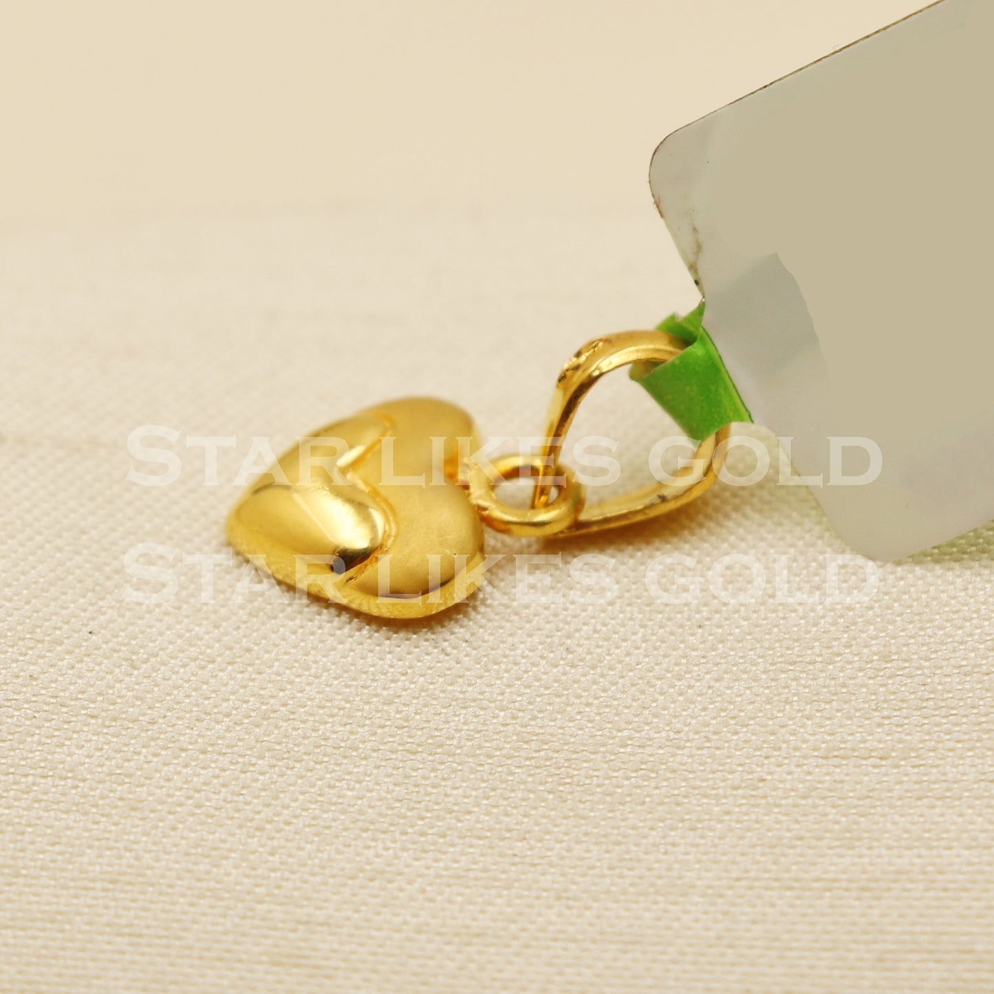 Heart 22k Yellow Gold Handmade Pendant Jewelry, PR1261