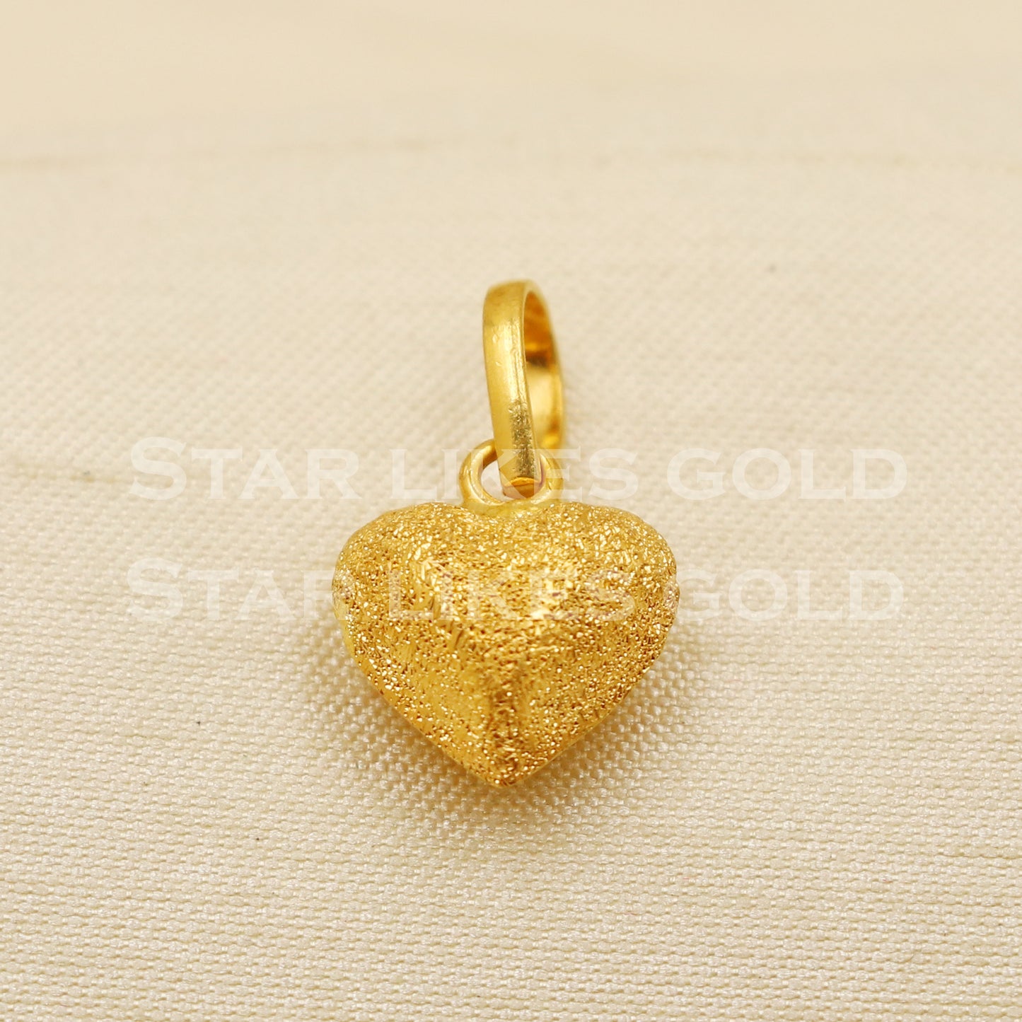 Heart 22k Yellow Gold Handmade Pendant Jewelry, PR1262