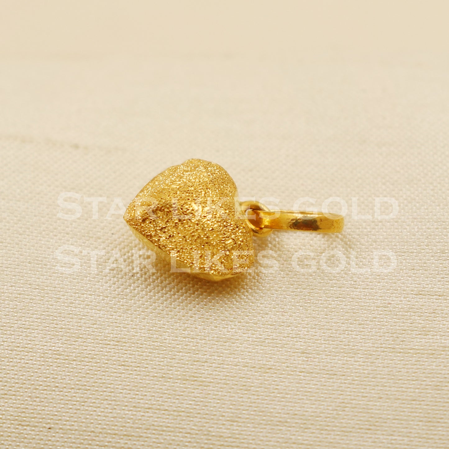 Heart 22k Yellow Gold Handmade Pendant Jewelry, PR1262