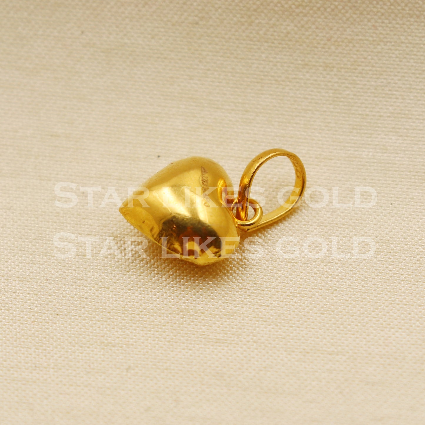 Heart 22k Yellow Gold Handmade Pendant Jewelry, PR1262
