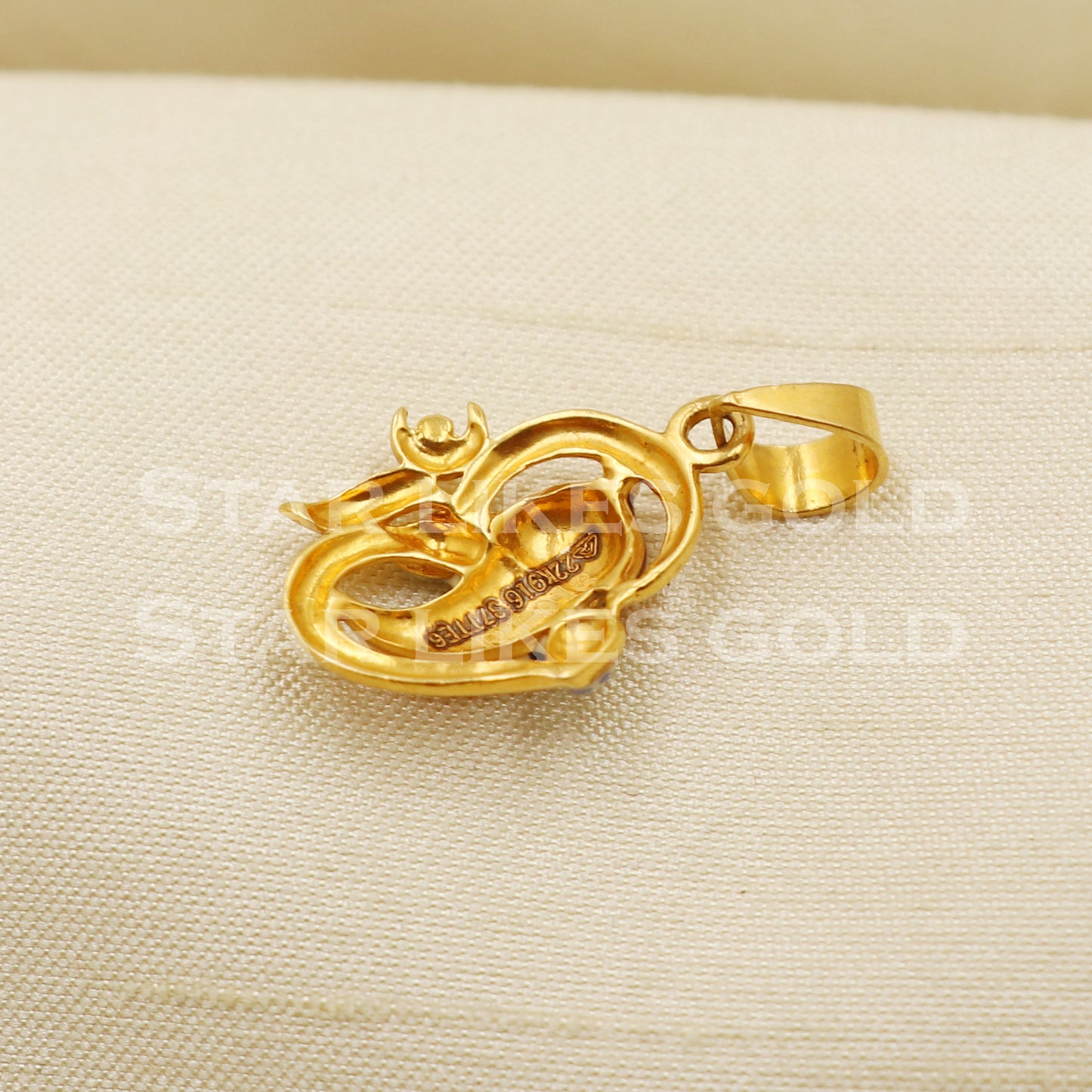 Enameled Ganeshji OM 22k Yellow Gold Handmade Pendant Jewelry, PR1271