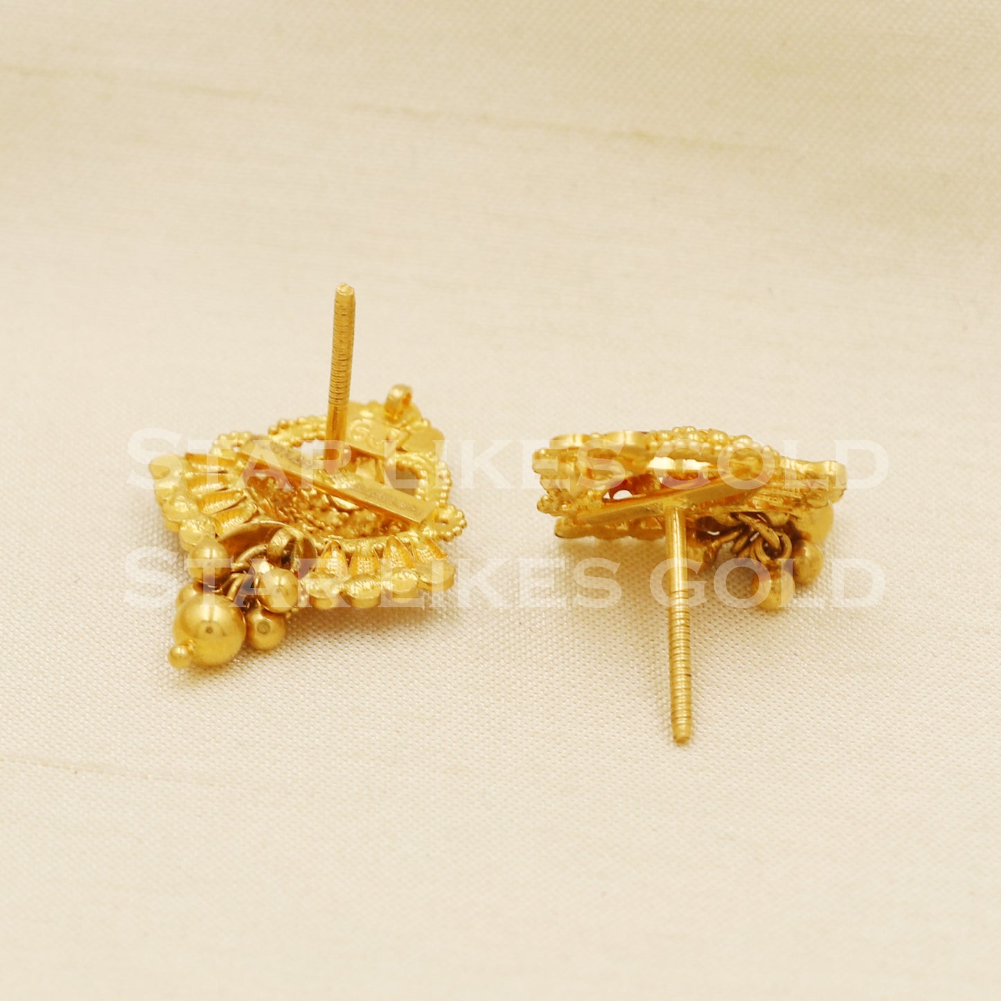 Stunning 22k 22 karat gold earrings, PR1304