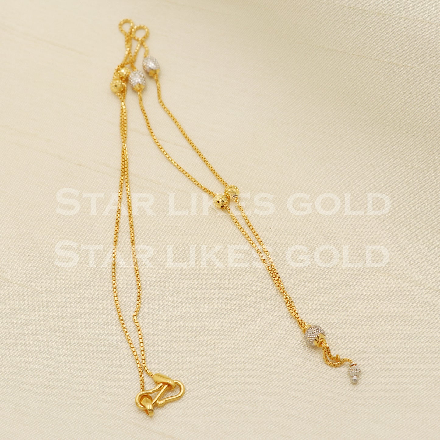 22k 22KT GOLD chain necklace Handmade fine Jewelry, PR1313