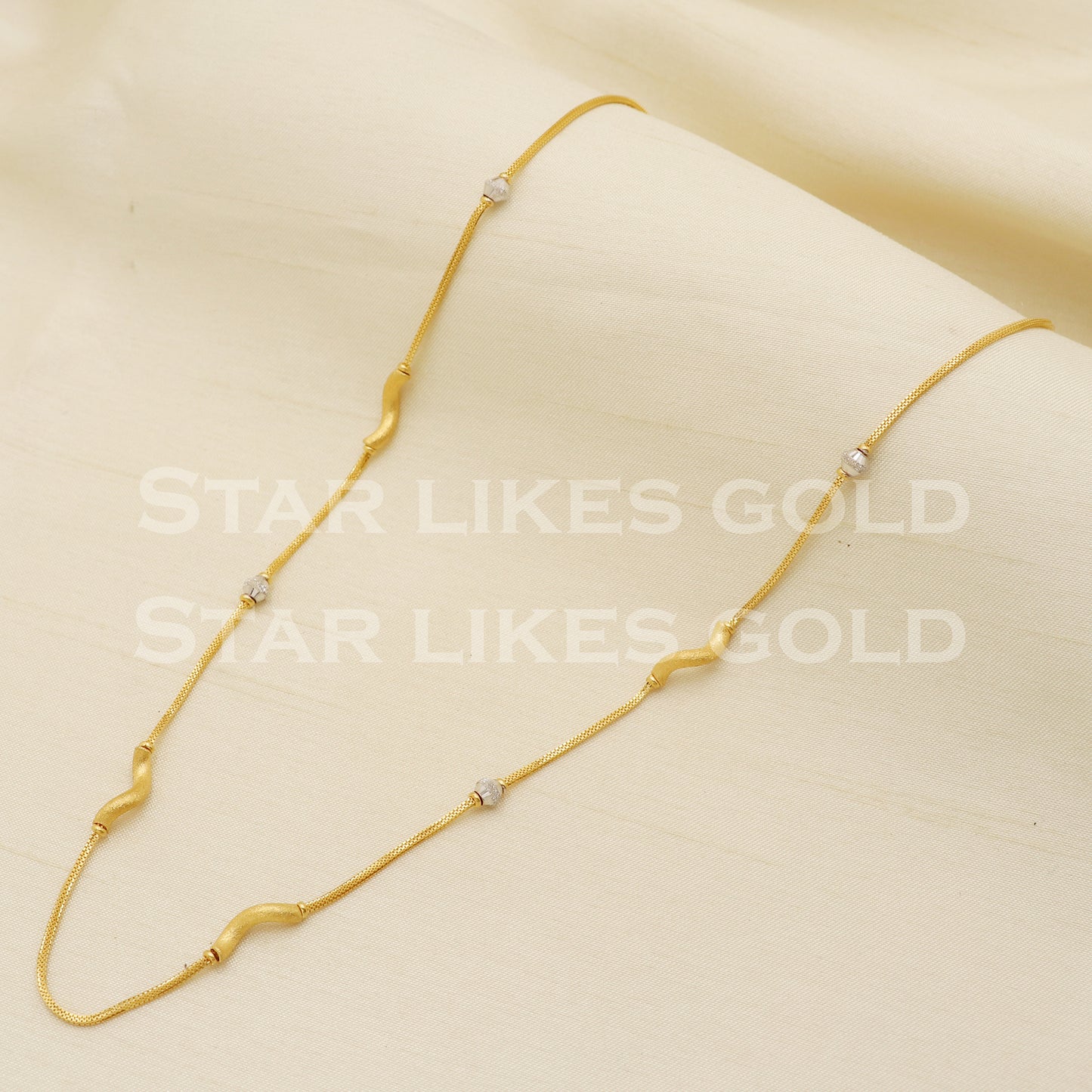 22k 22KT GOLD chain necklace Handmade fine Jewelry, PR1320