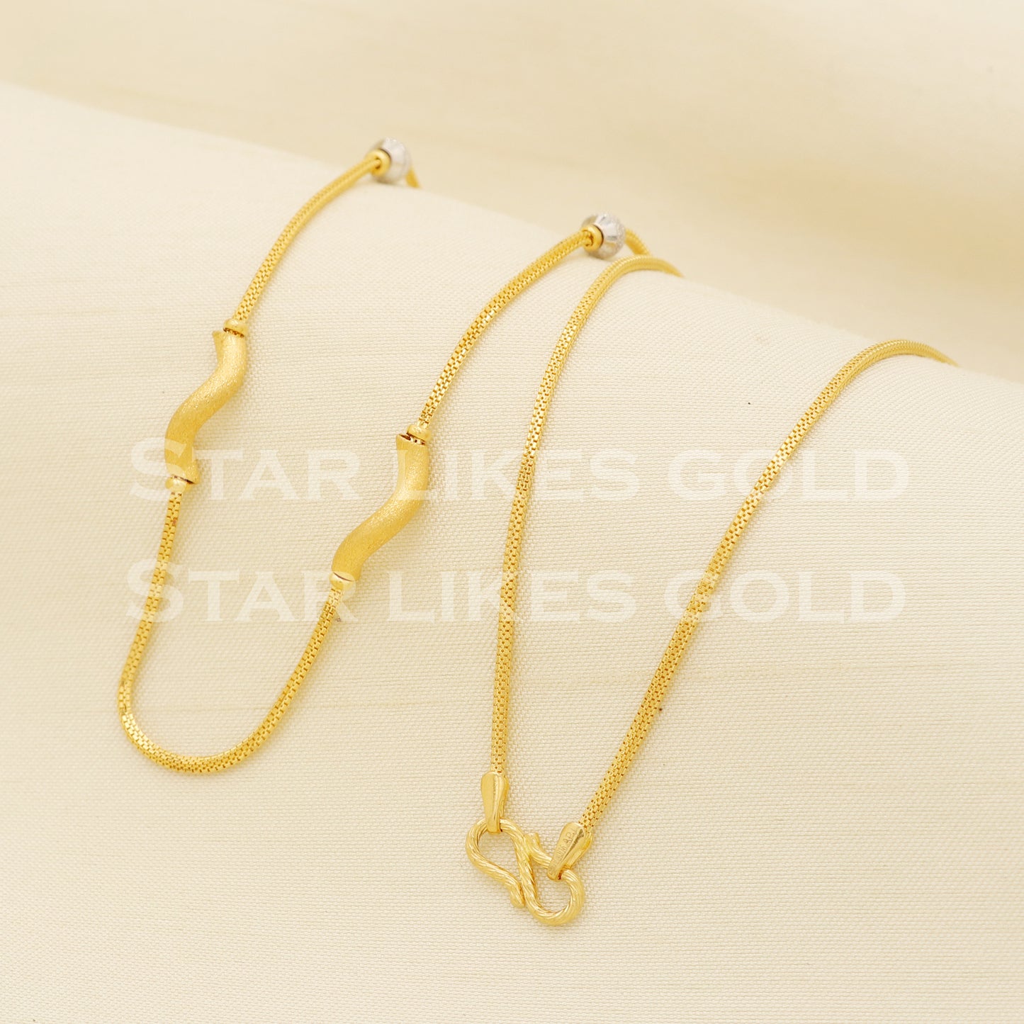 22k 22KT GOLD chain necklace Handmade fine Jewelry, PR1320