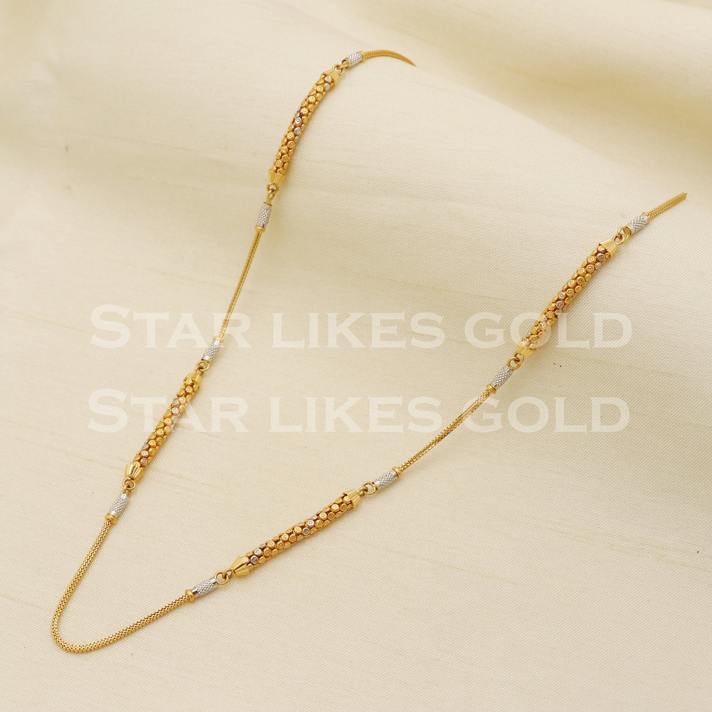 22k 22KT GOLD chain necklace Handmade fine Jewelry, PR1321