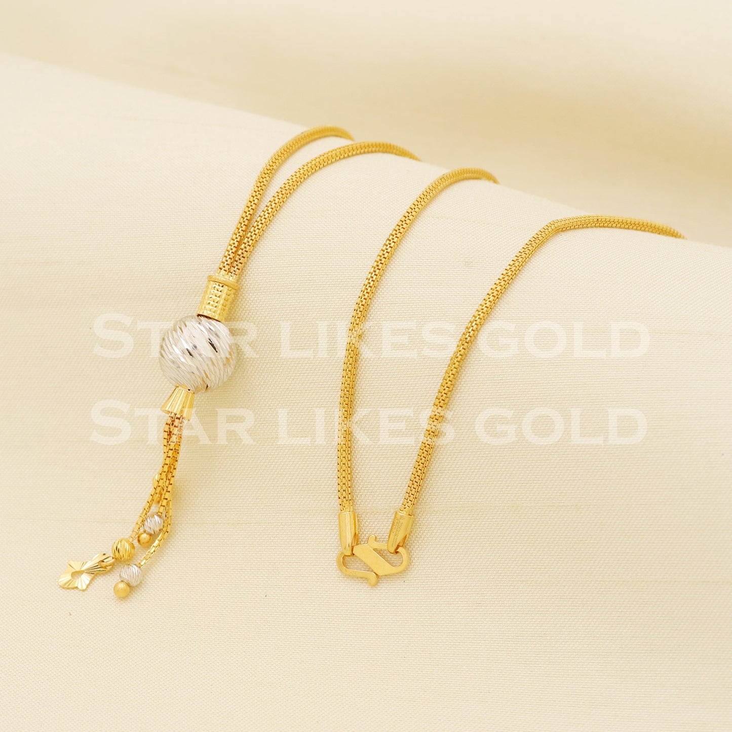 22k 22KT GOLD chain necklace Handmade fine Jewelry, PR1329