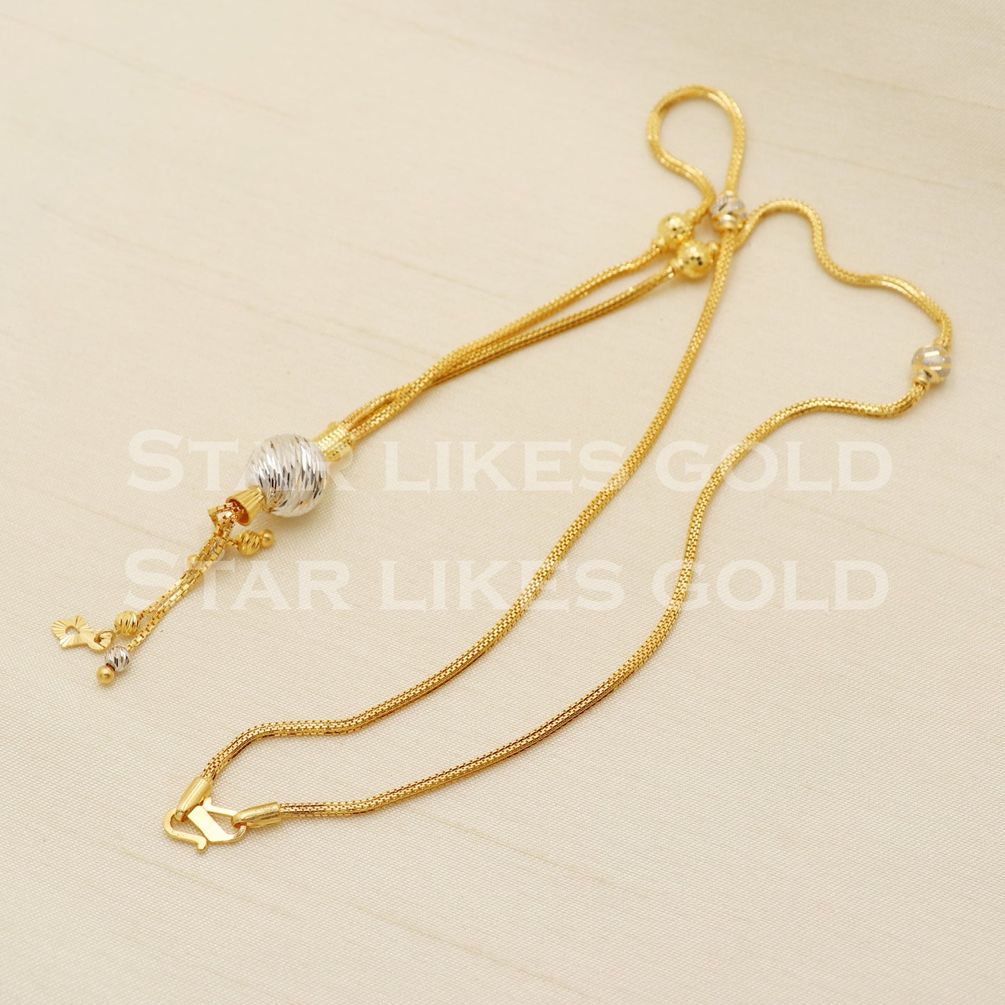 22k 22KT GOLD chain necklace Handmade fine Jewelry, PR1329