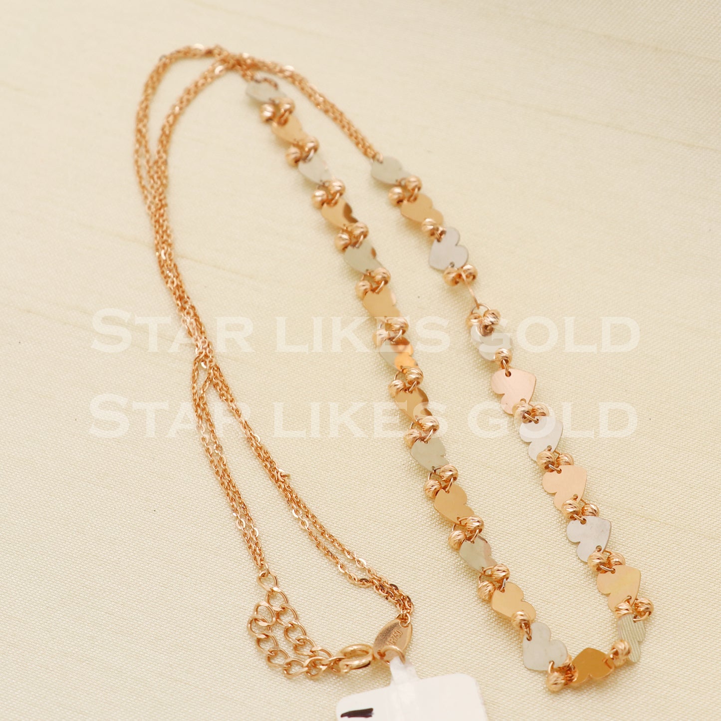 18k 18KT GOLD chain necklace Handmade fine Jewelry, PR1332