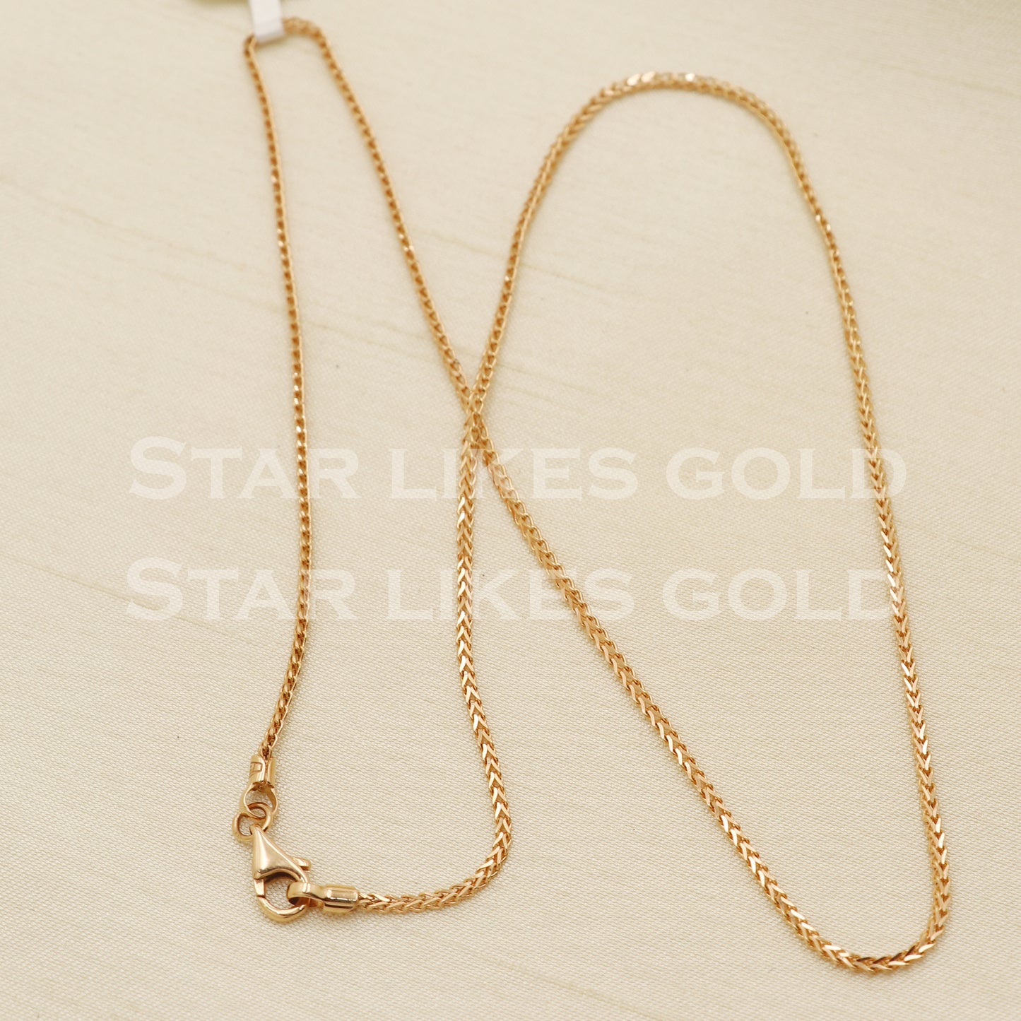 18k 18KT GOLD chain necklace Handmade fine Jewelry, PR1335